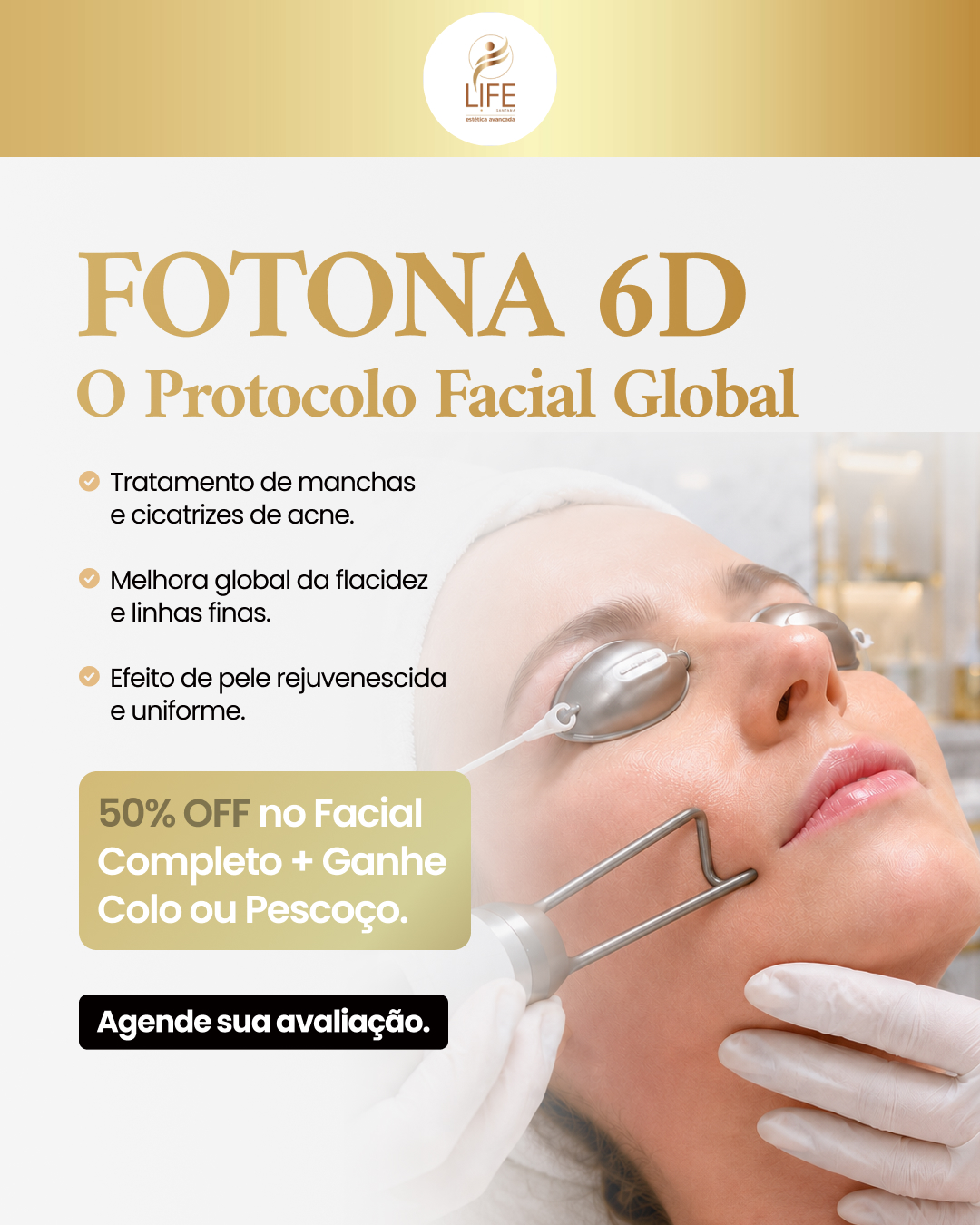 Life Santana Estética Avançada Facebook ad from May 21, 2026