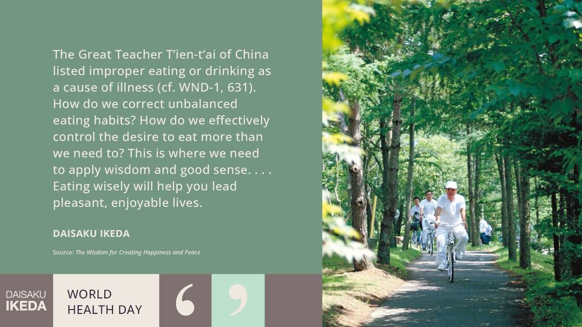 Daisaku Ikeda Facebook ad: Quotations On the Theme of Health and Illness | Daisaku…