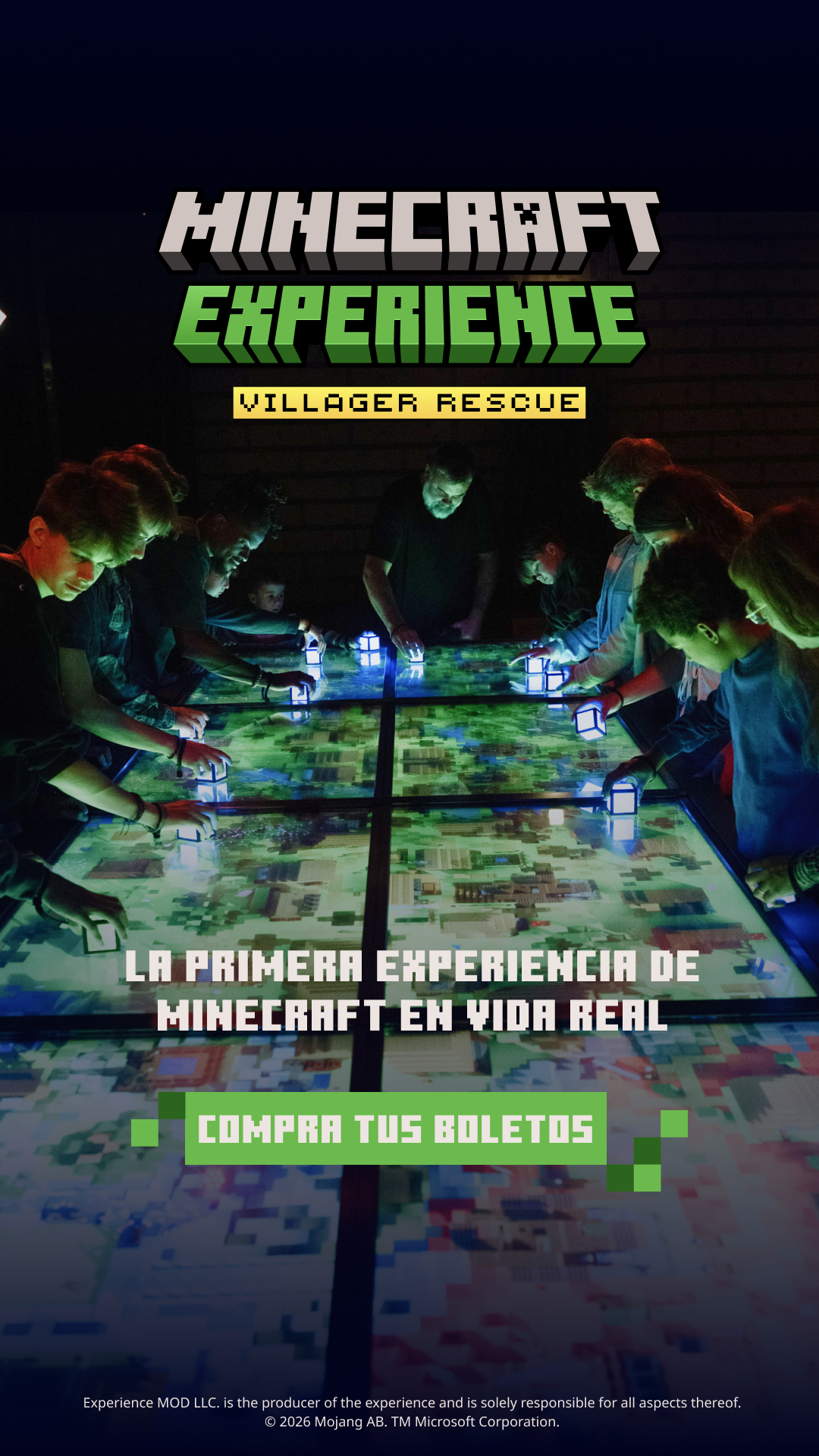 Minecraft Experience Facebook ad