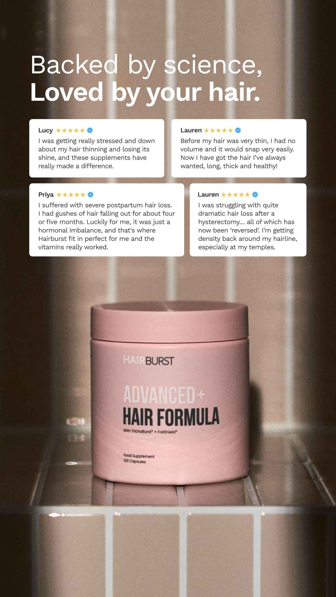 Hairburst Facebook ad