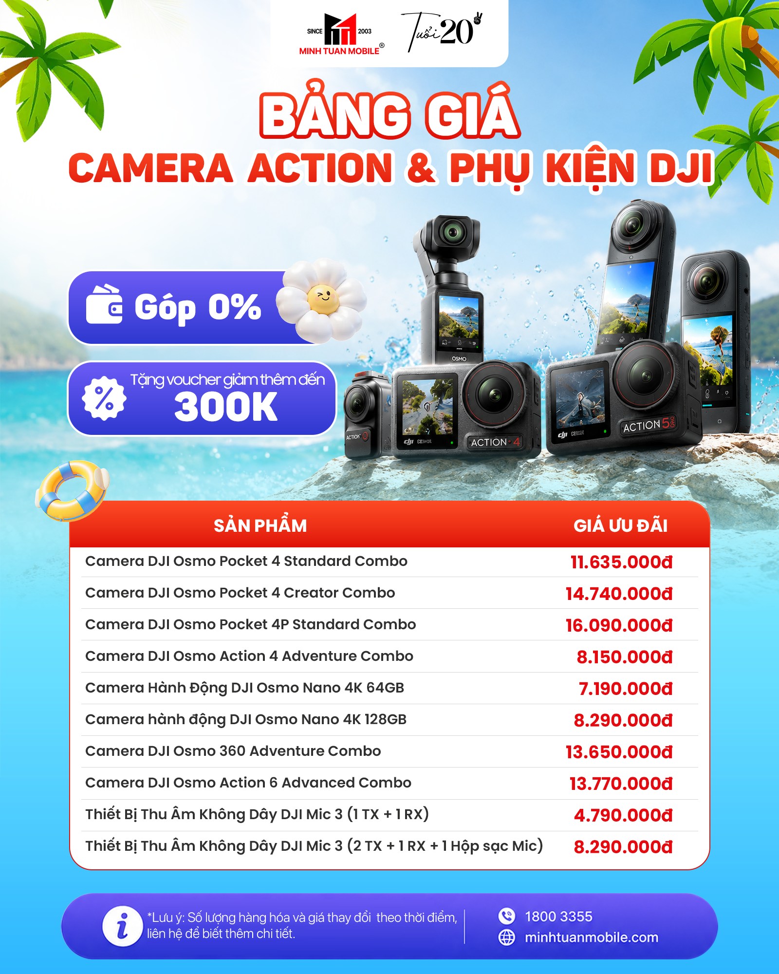 Minh Tuấn Mobile Facebook ad: Tặng ngay voucher giảm đếm 500K khi mua…
