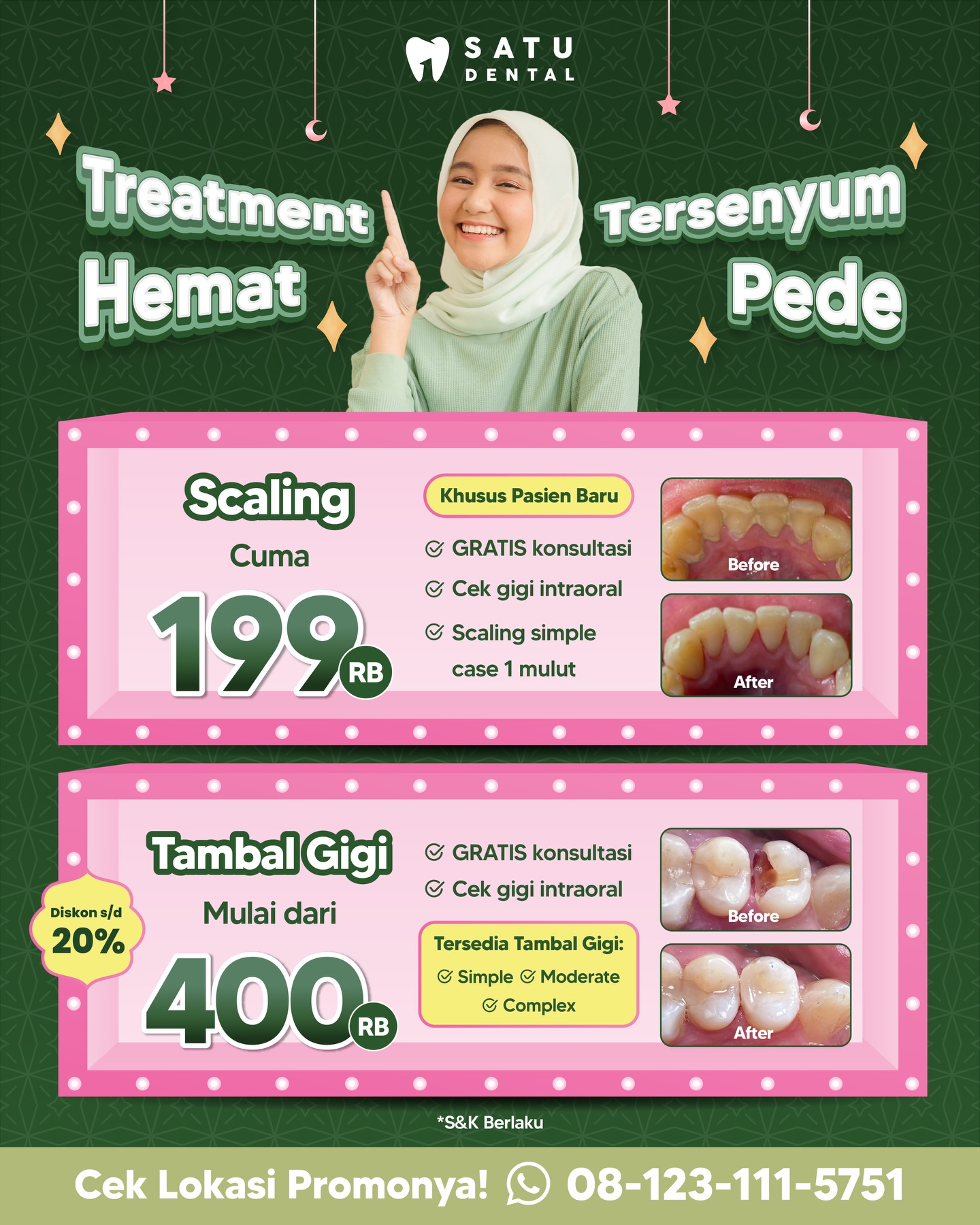 Satu Dental Facebook ad