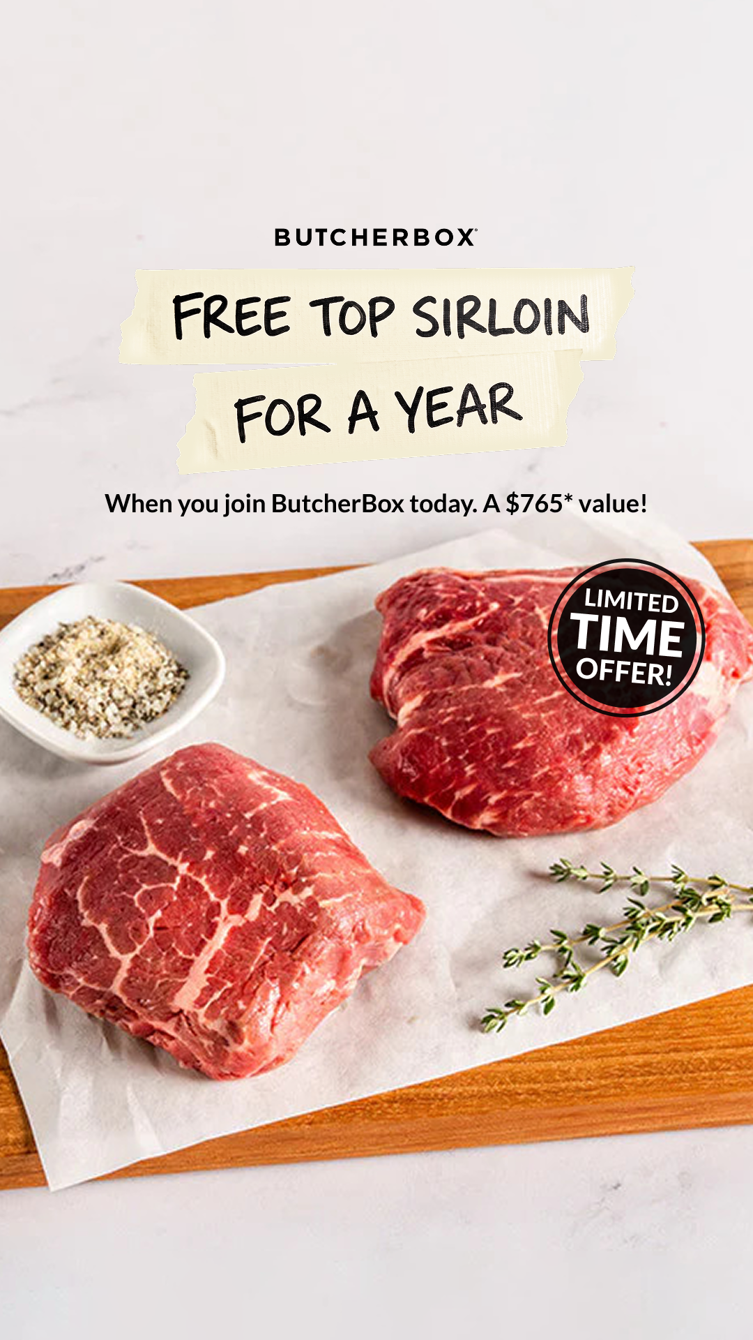 ButcherBox Facebook ad