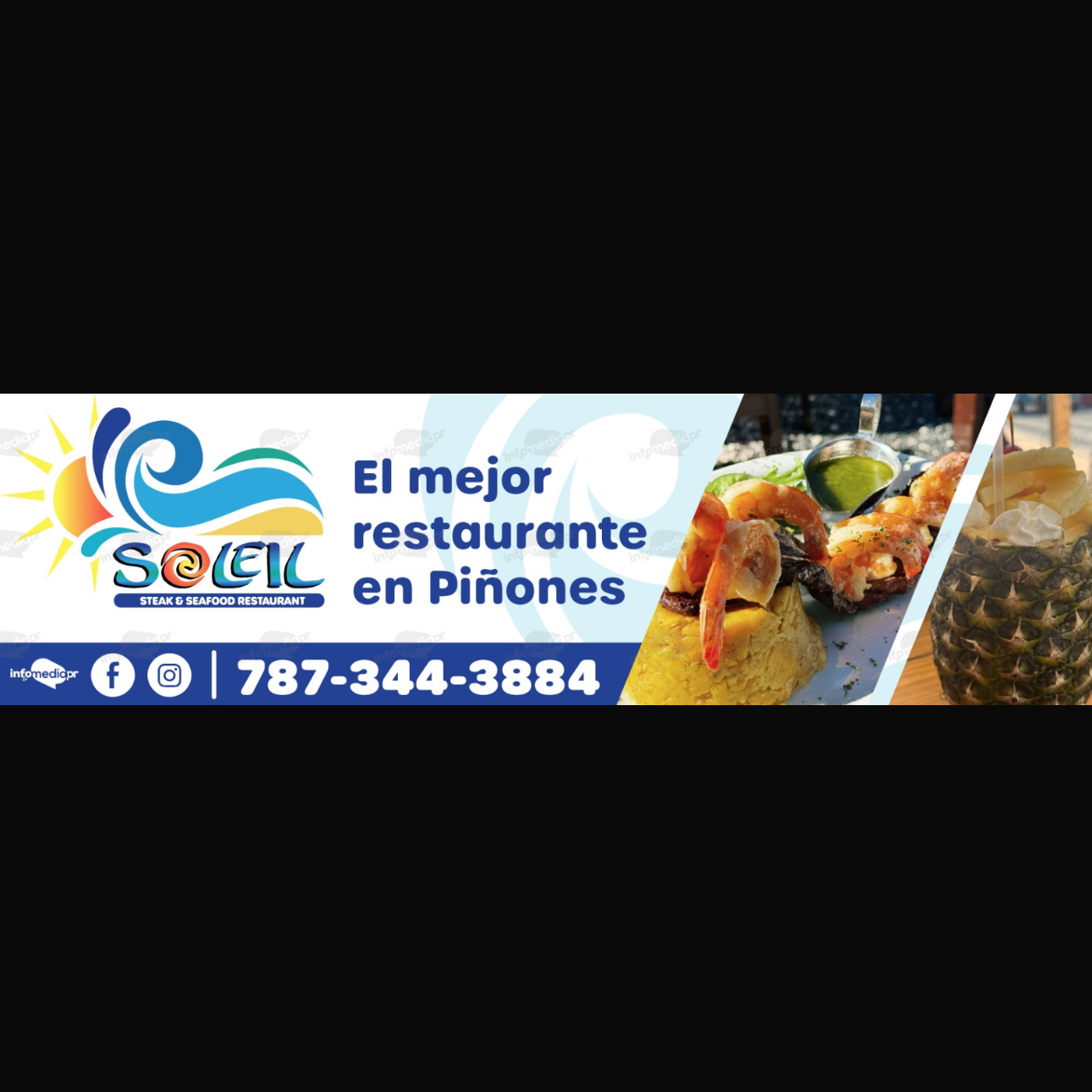 soleilrestaurantpr Facebook ad: Ven y prueba nuestros platos realizados al momento.