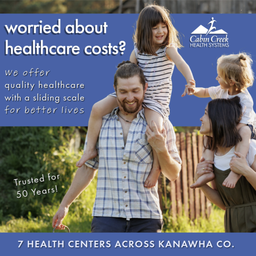 Cabin Creek Health Systems Facebook ad: Affordable Care for Your Family