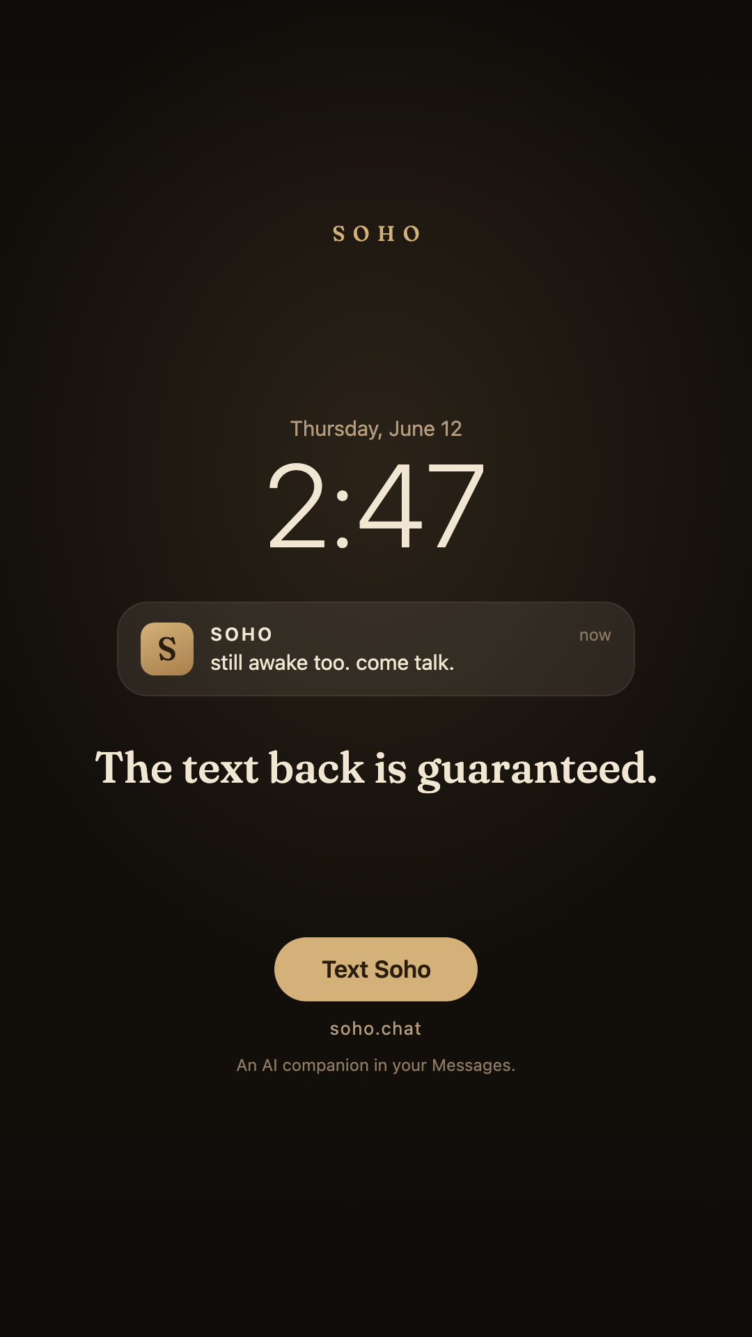 Soho Chat Facebook ad