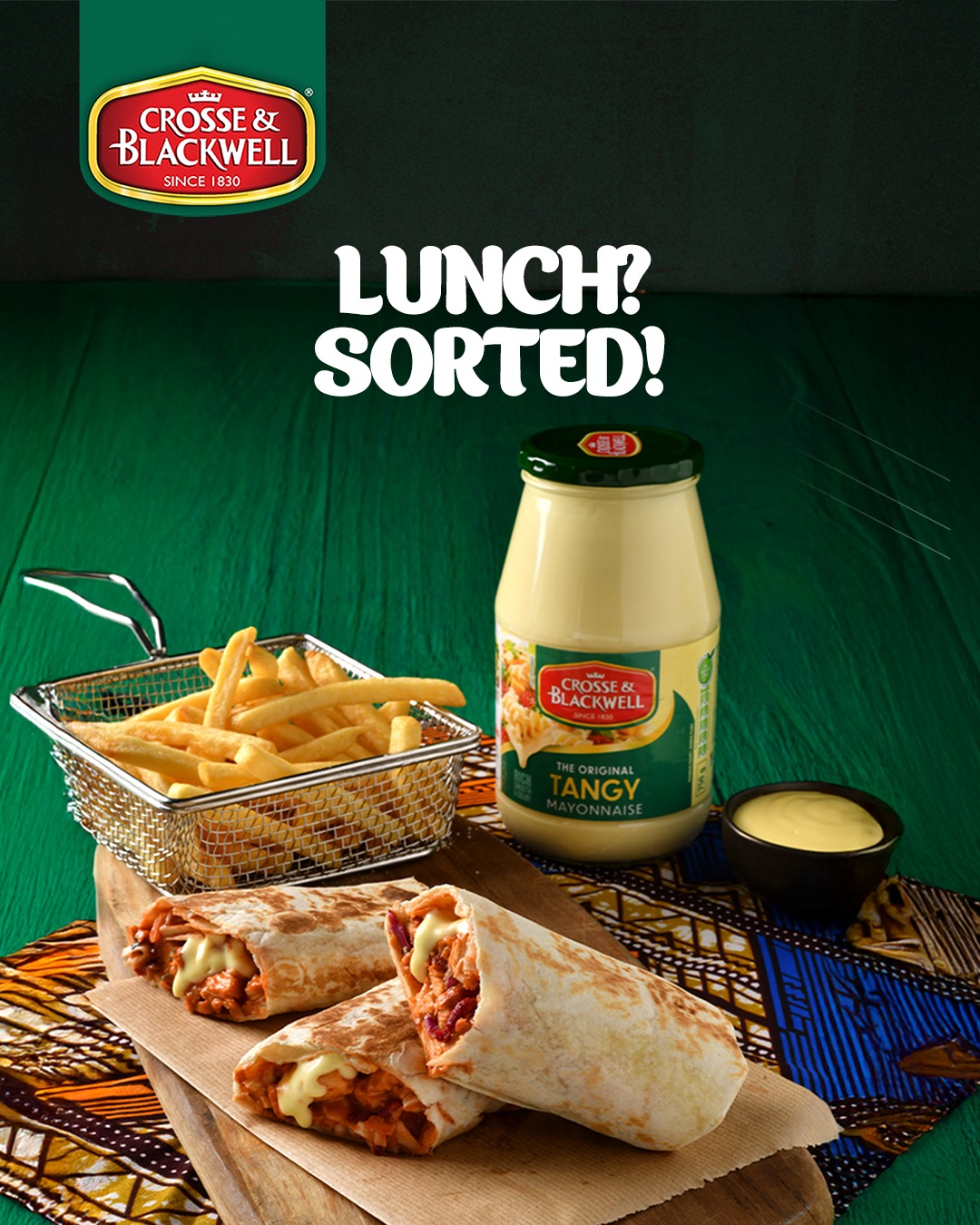 Crosse & Blackwell Zambia Facebook ad: Make an extraordinary wrap with chicken, sausages and…