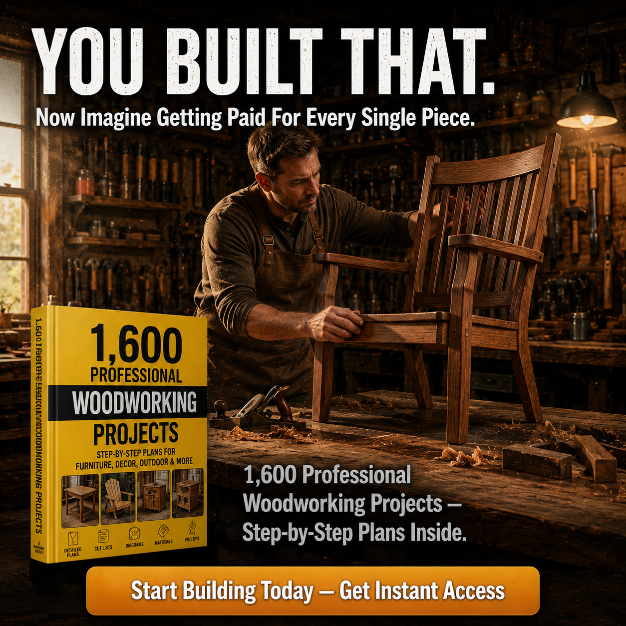 Expert Academy Facebook ad: Why do some hobbyists build perfect furniture on their…