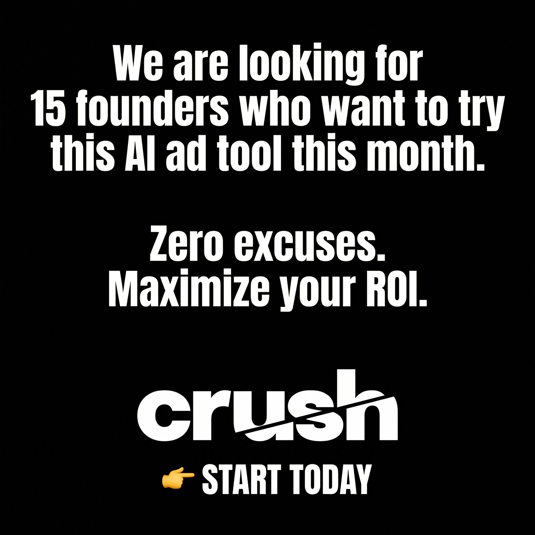 trycrush.ai Facebook ad