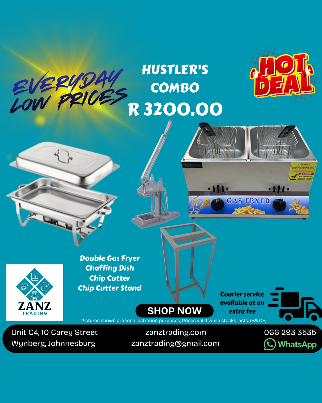 Zanz Trading Pty Ltd Facebook ad: Hustler's Combo
