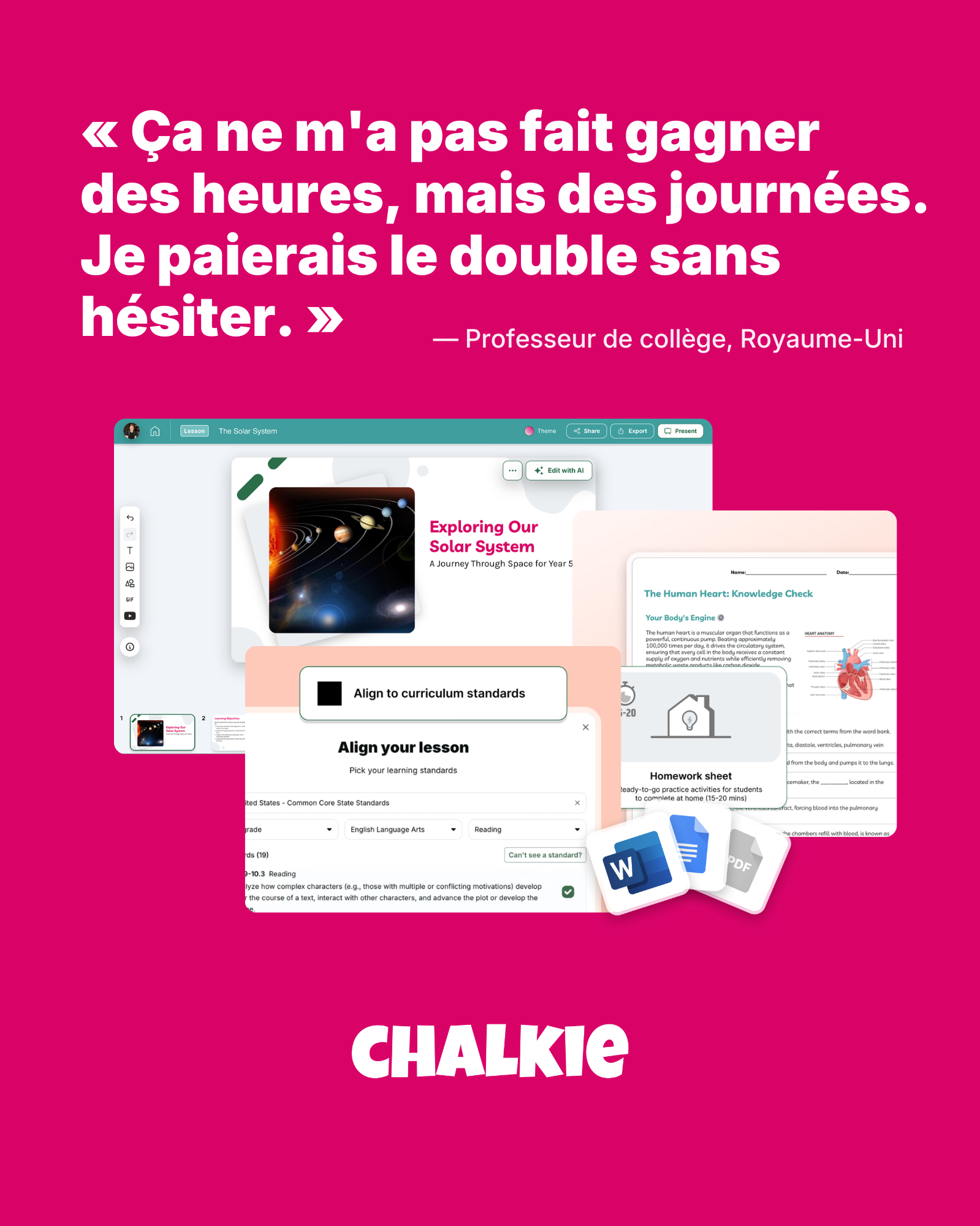 Chalkie AI Facebook ad