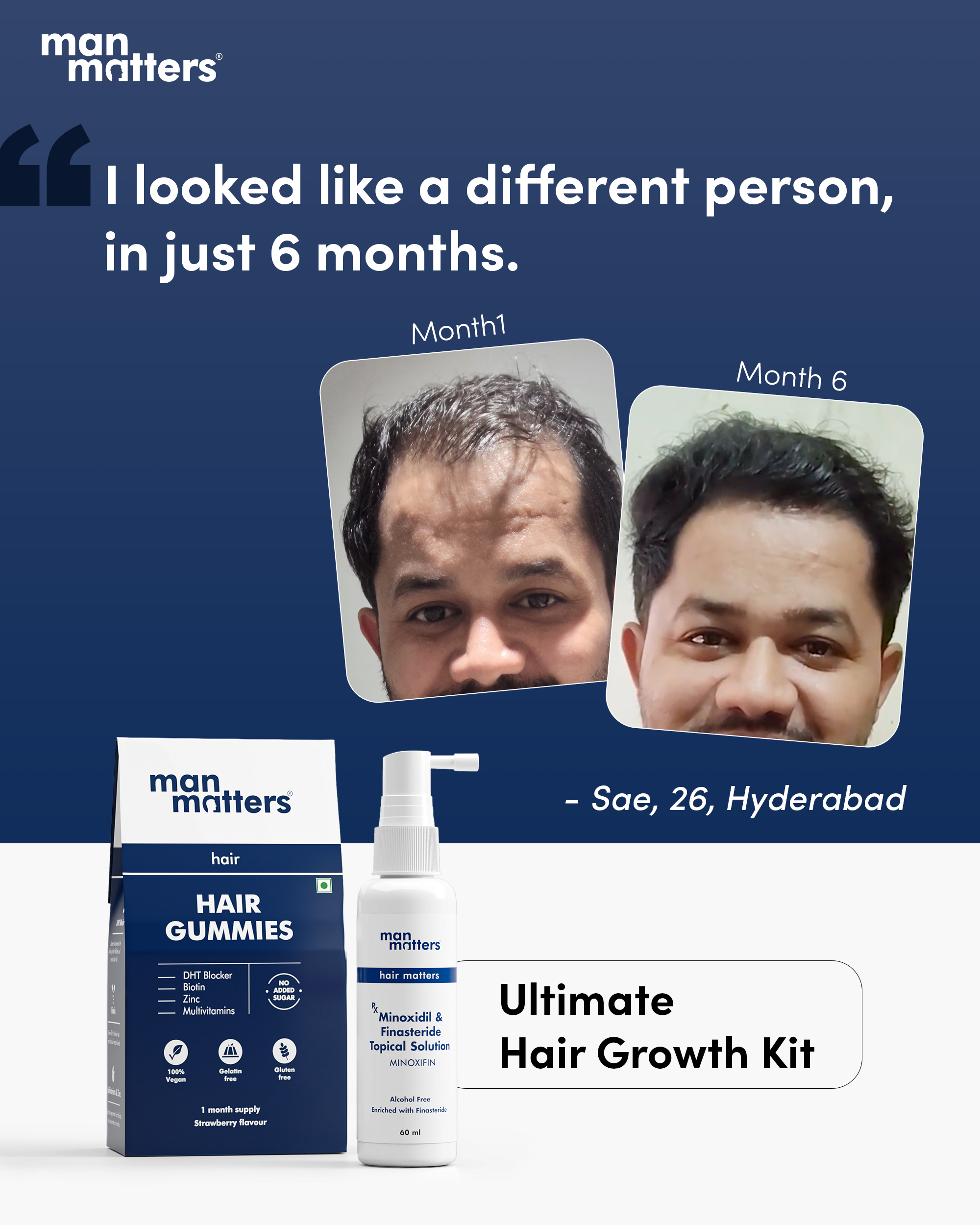 Hair Matters by Man Matters Facebook ad
