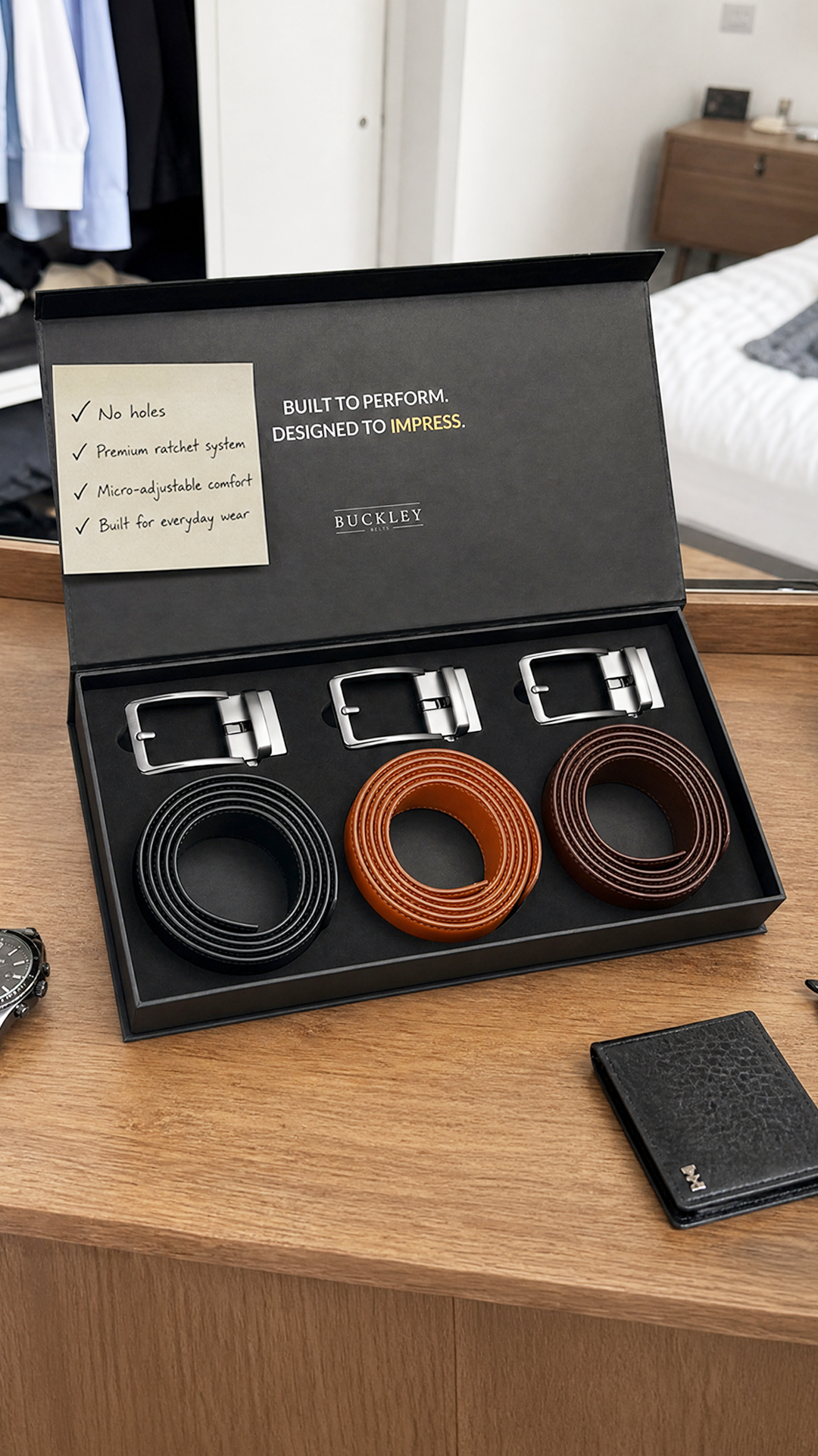 Buckley Belts Facebook ad