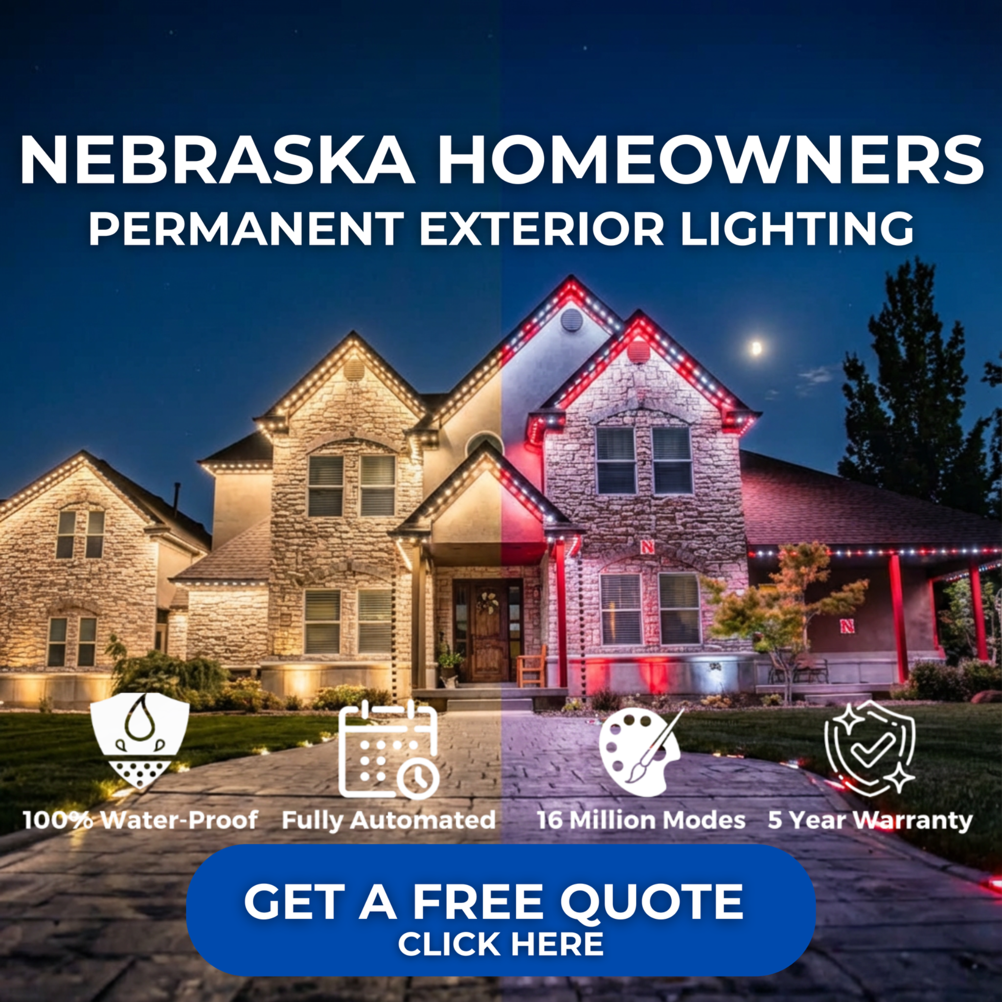 Hound Lighting Facebook ad: Your Home, Perfectly Lit
