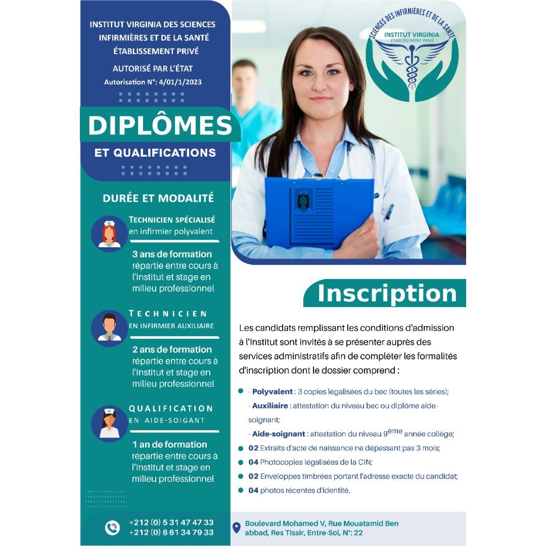 Institut Virginia des Sciences Infirmiéres et de la Santè Facebook ad: INSTITUT VIRGINIA DES SCIENCES INFIRMIÈRES ET DE LA…