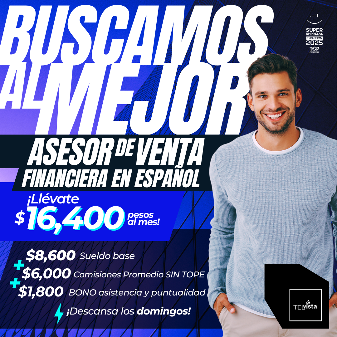 Telvista México Facebook ad: ¡NUEVA VACANTE!