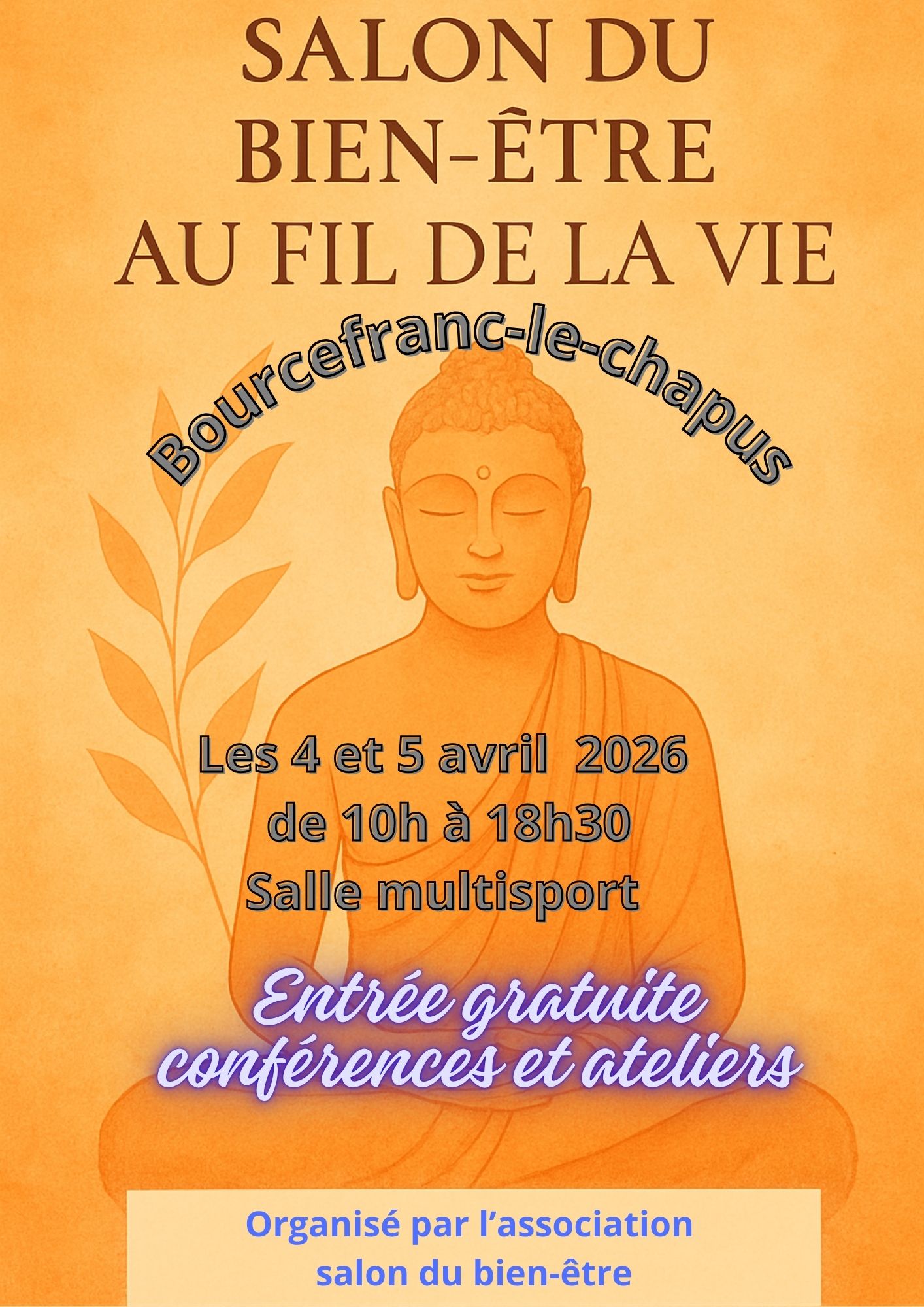 Salon du bien être dans le 17 Facebook ad: Salon bien être au fil de la vie 15 eme édition
