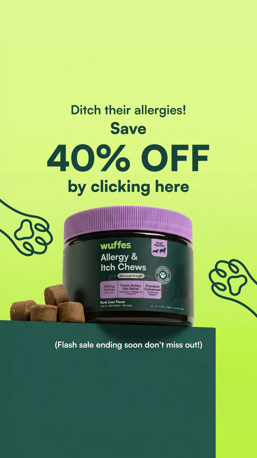 Wuffes Facebook ad