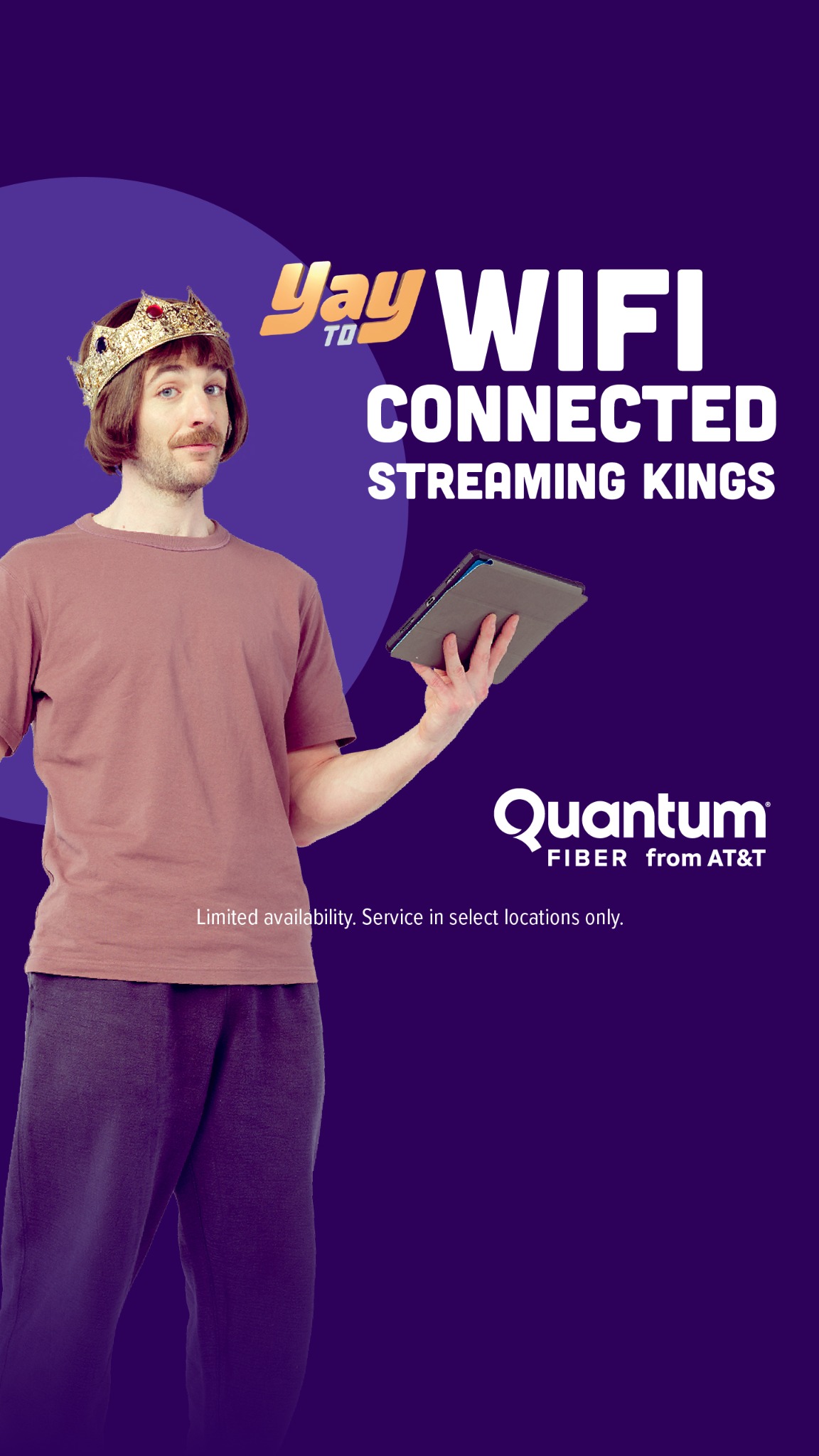 Quantum Fiber Facebook ad from Aug 6, 2026