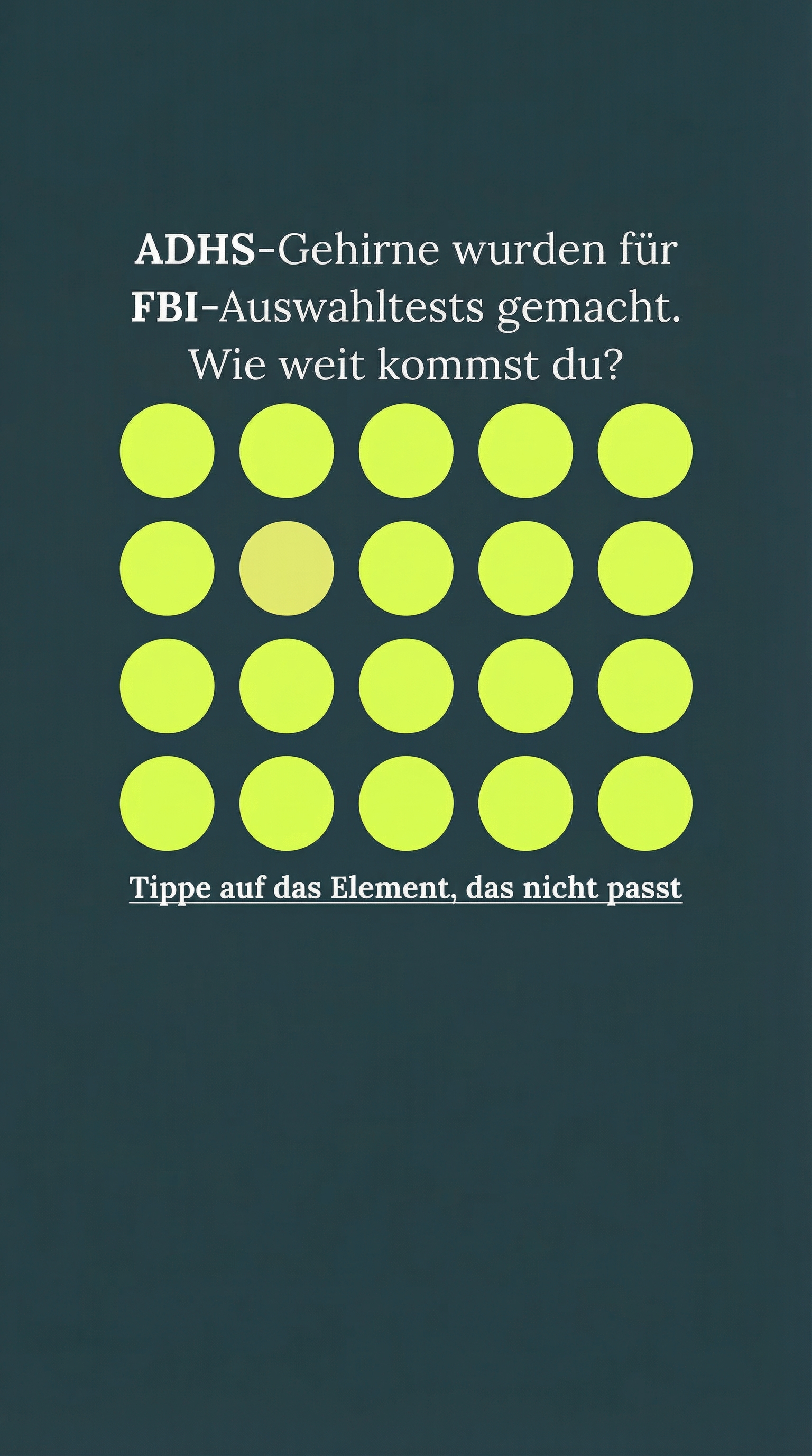 International Brain Test Facebook ad