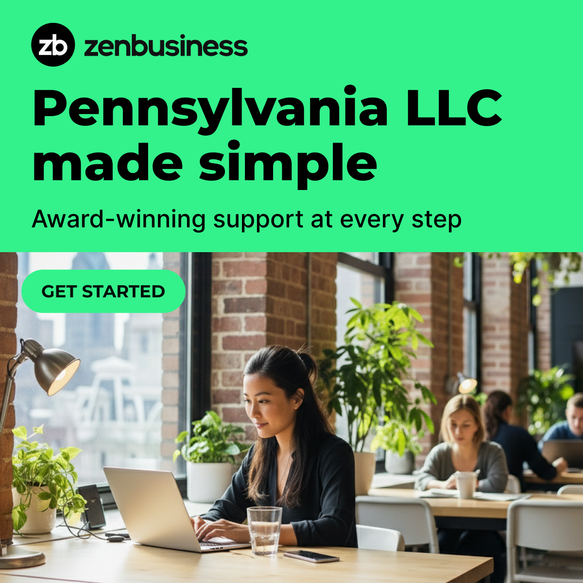 ZenBusiness Facebook ad