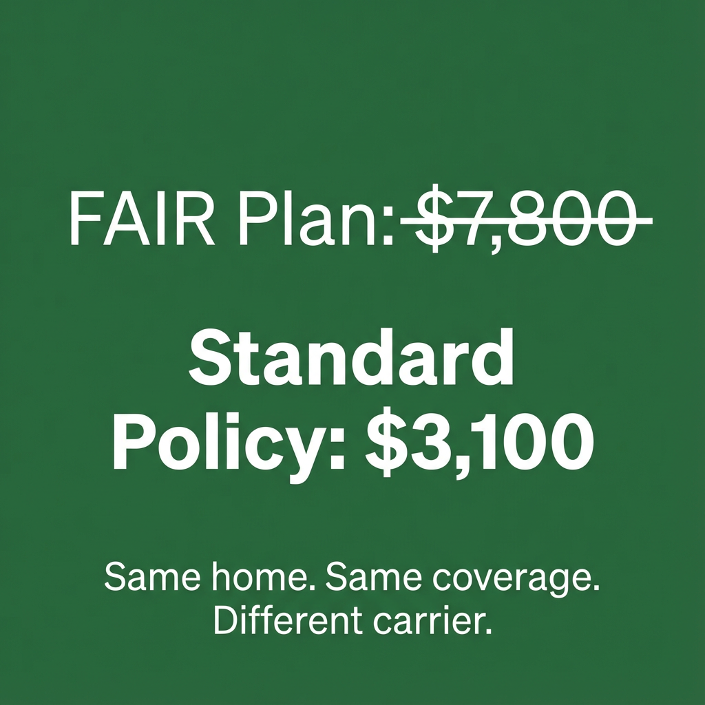 Bigfoot Insurance Solutions Facebook ad: Get Off the California FAIR Plan