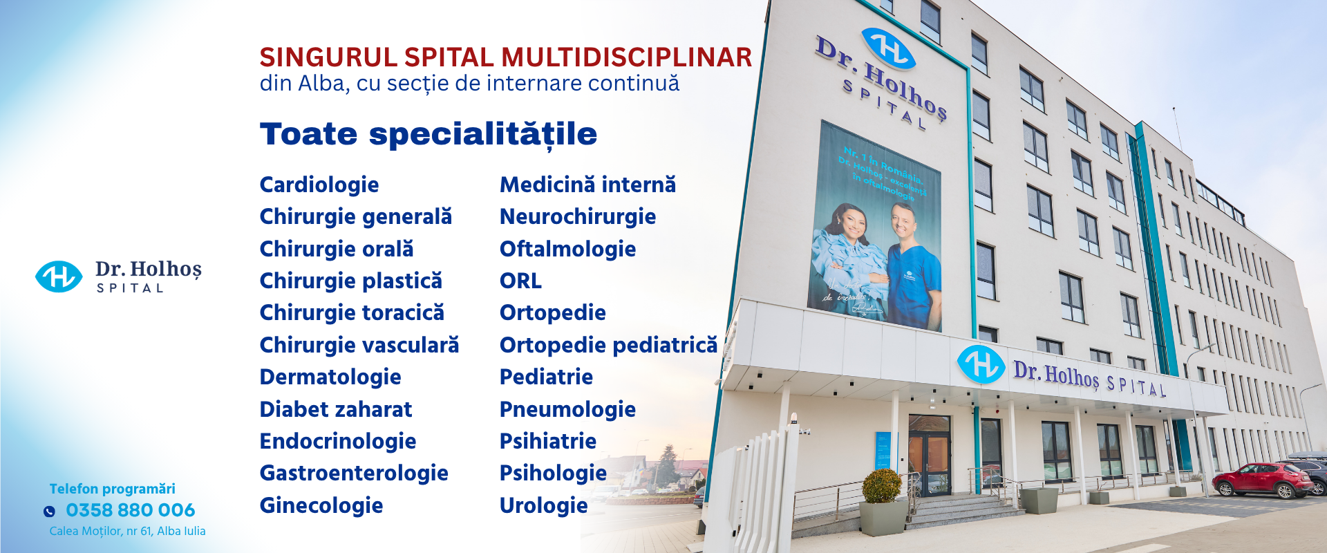 Spital Multidisciplinar Dr. Holhoș Facebook ad: General Hospital