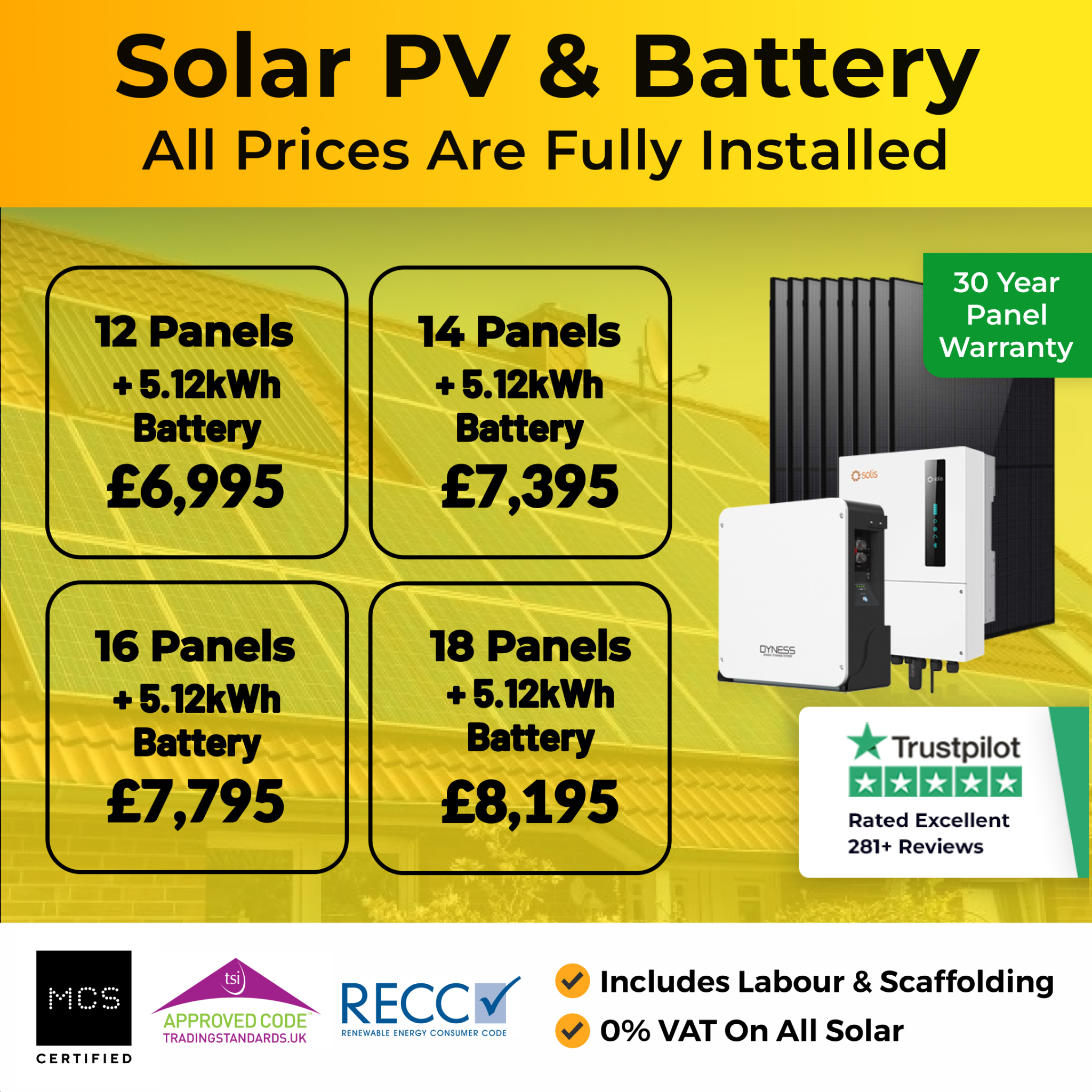 ECH Group Ltd Facebook ad: Solar Fully Installed From £6,995