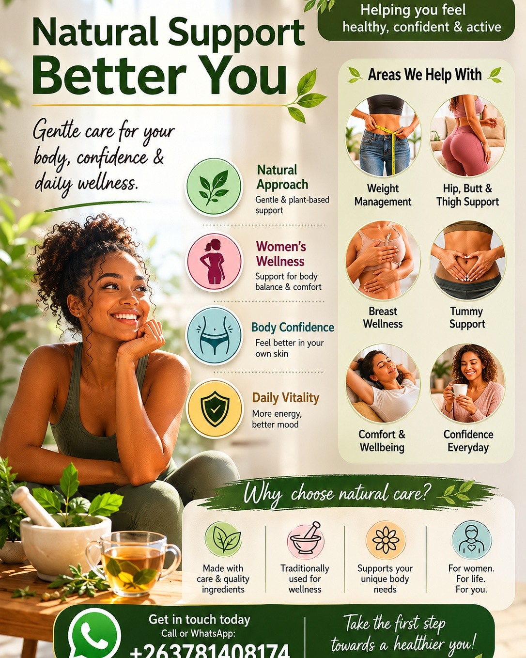 Hypermotionwellness Facebook ad: Muviri ngauve wakaumbika zvinoyevedza so, shape yese…