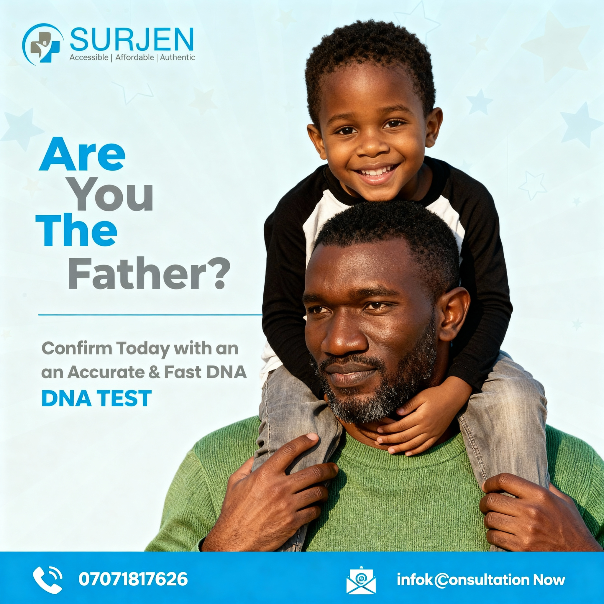 Surjen Facebook ad: DNA Paternity Test, 100% Accurate Results (Now Affordable…
