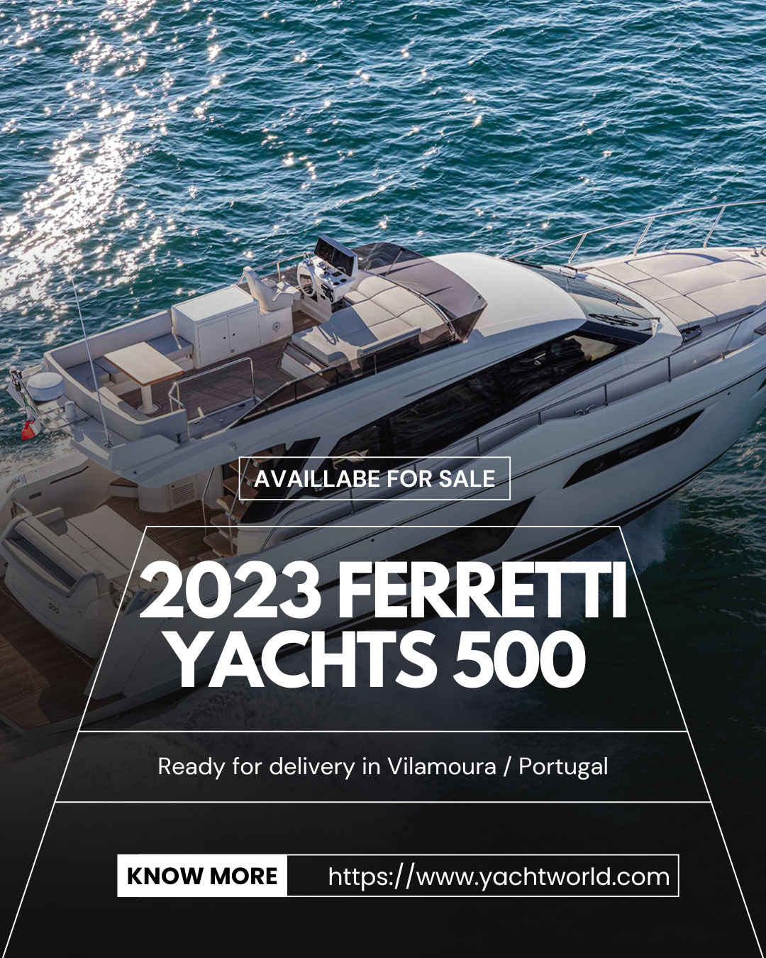 Ferretti Yachts 500 - 2023 Facebook ad from Dec 15, 2025