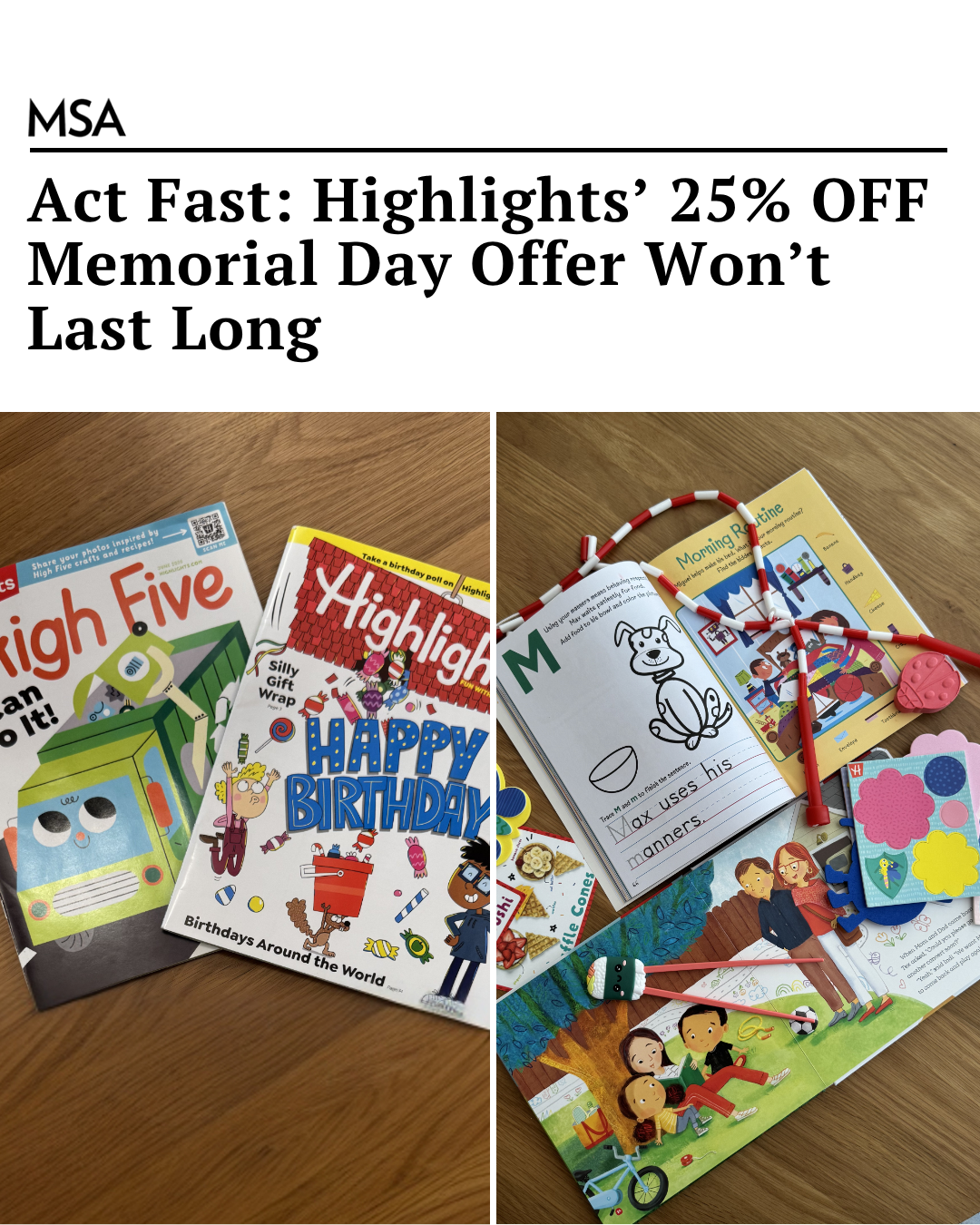 Highlights for Children Facebook ad