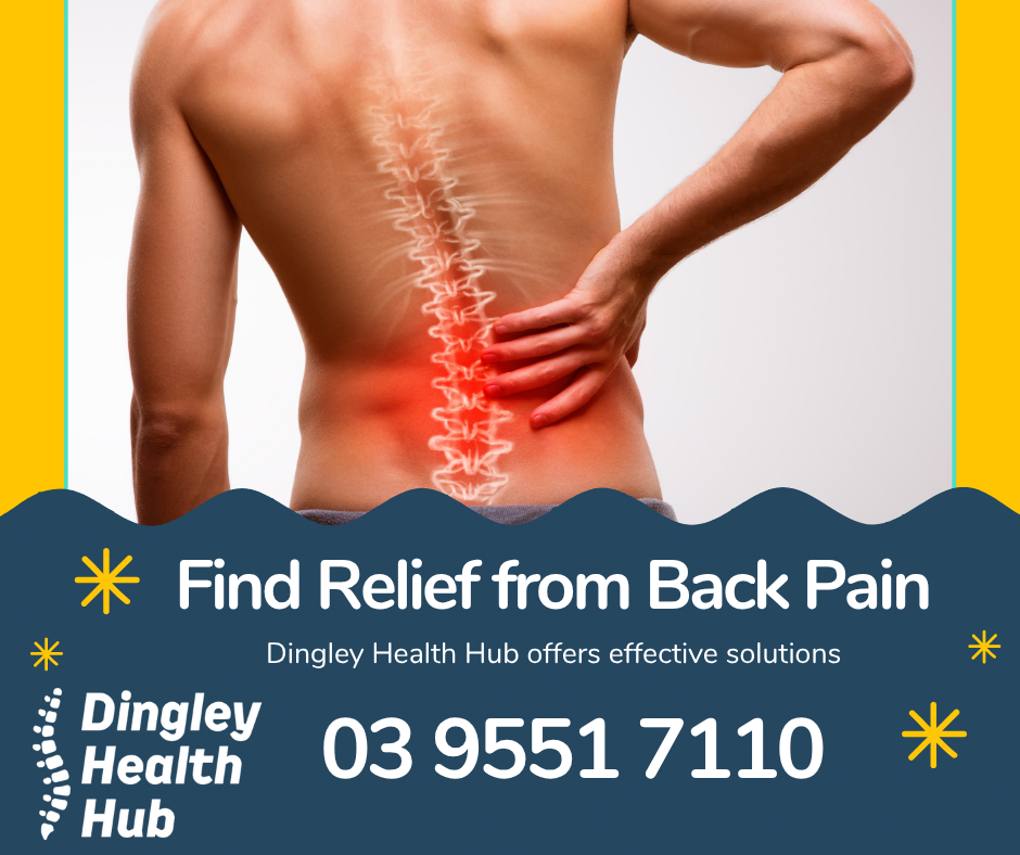 Dingley Health Hub Facebook ad: Do you have BACK PAIN