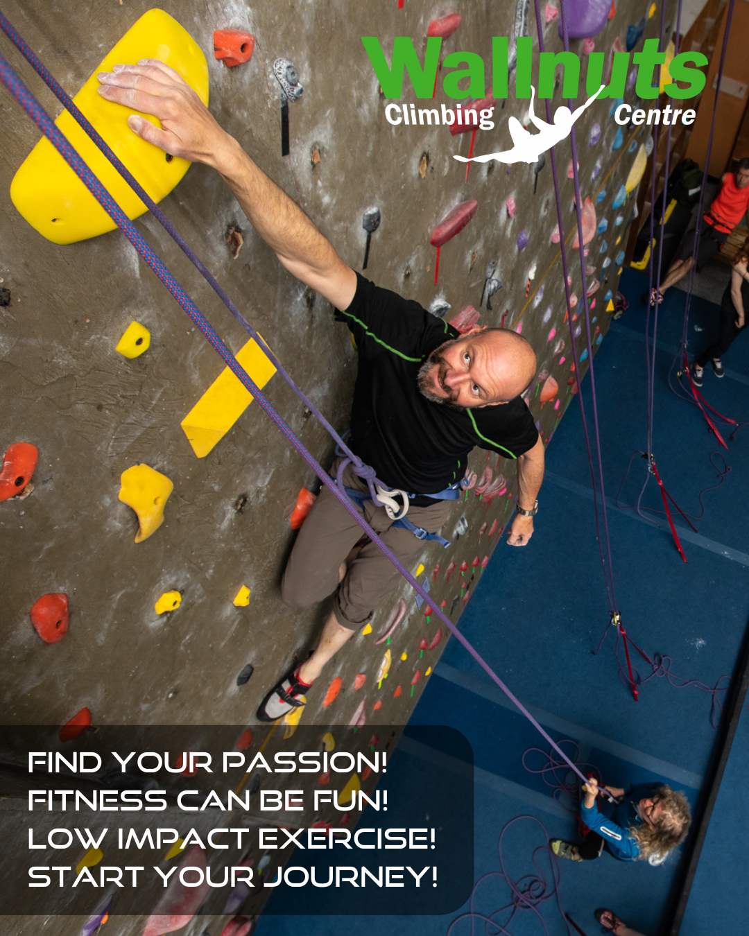 Wallnuts Climbing Centre Facebook ad: Beginner classes