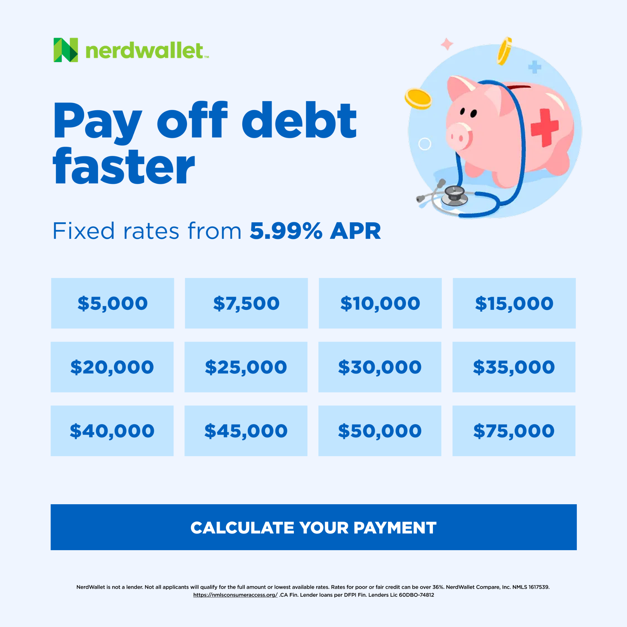 NerdWallet Facebook ad