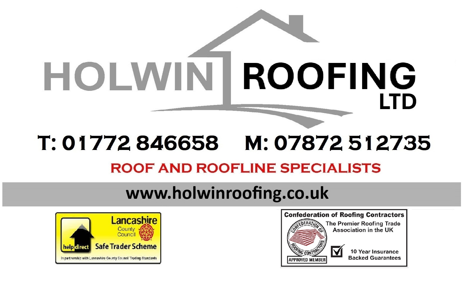 Holwin Roofing Ltd Facebook ad: Fully Guaranteed Roofing Services Across Preston, Leyland &…