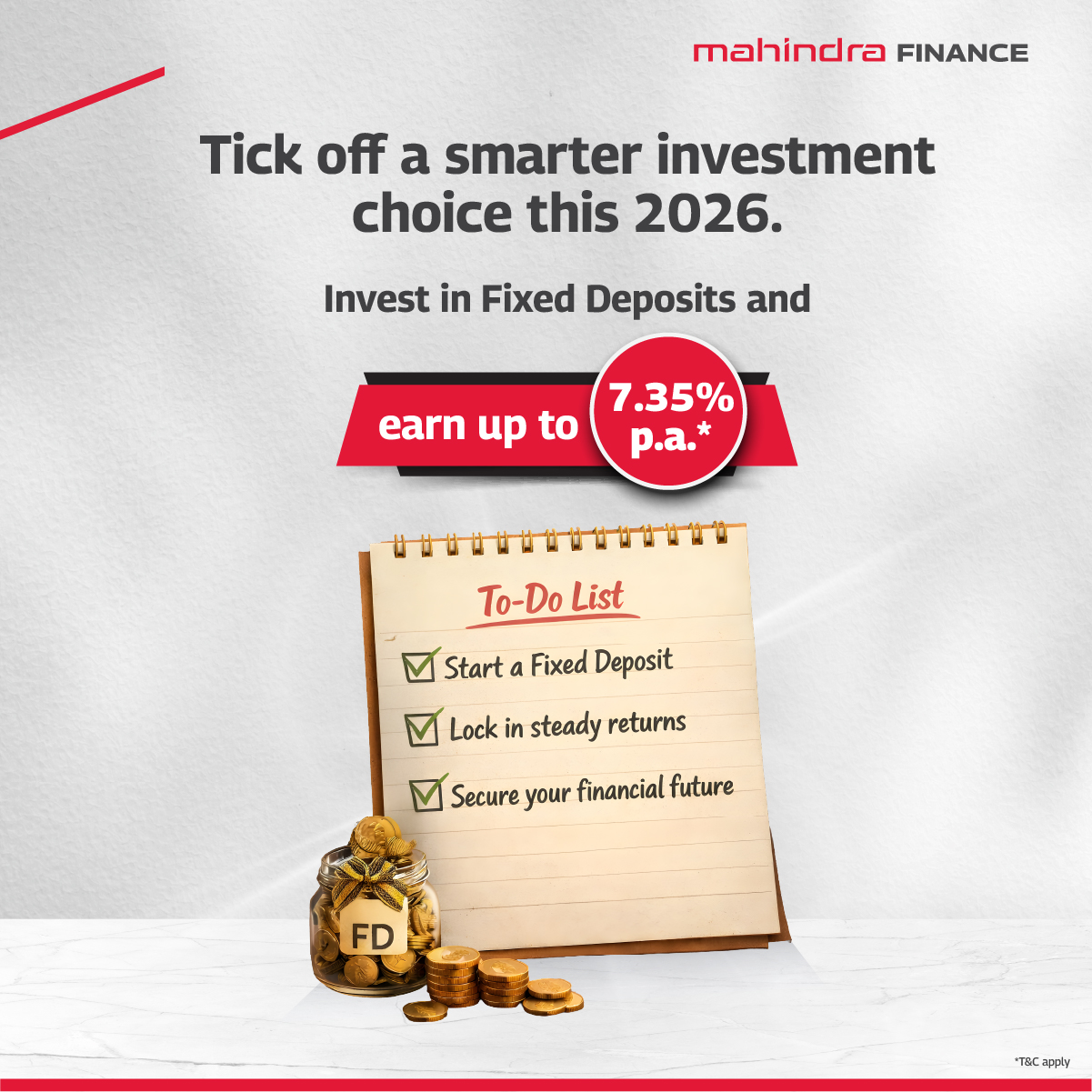 Mahindra Finance Facebook ad from Jan 28, 2026
