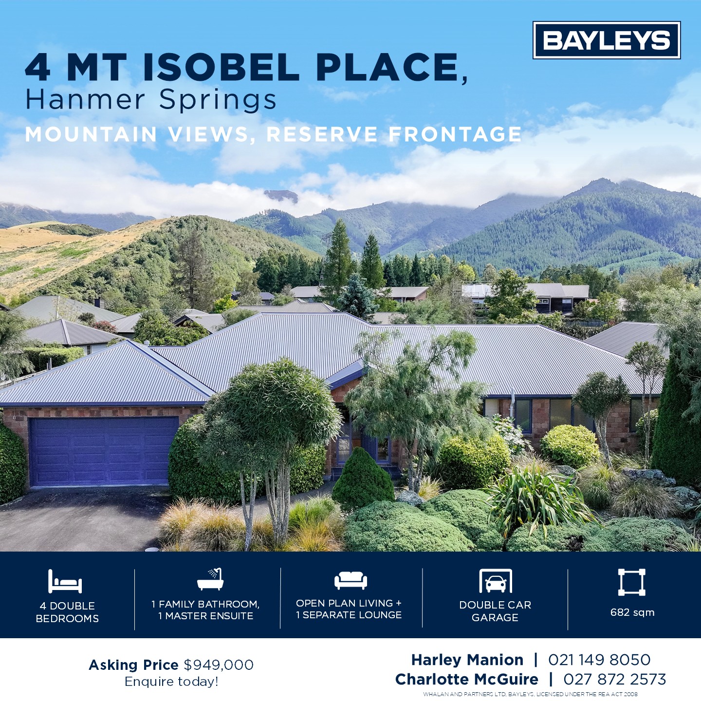 Harley Manion - Bayleys Hanmer Springs Facebook ad