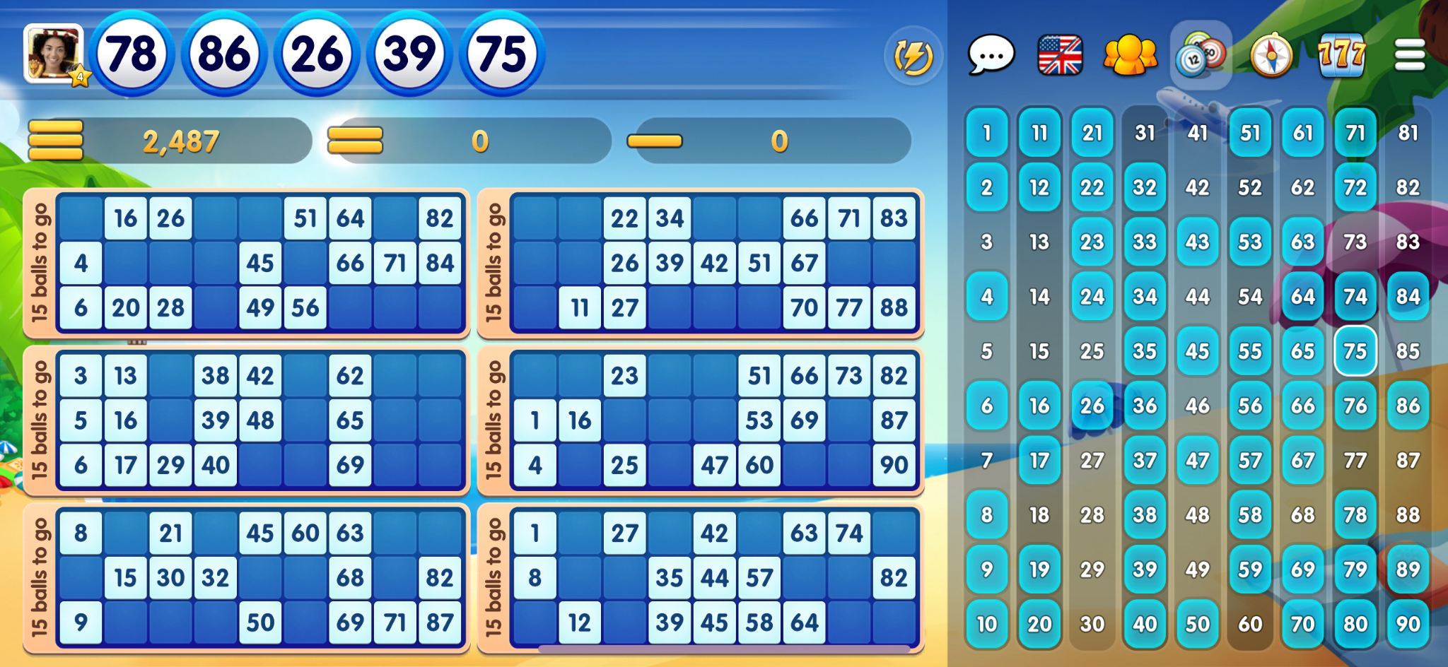 GamePoint Bingo Facebook ad: GamePoint Bingo World of Bingo