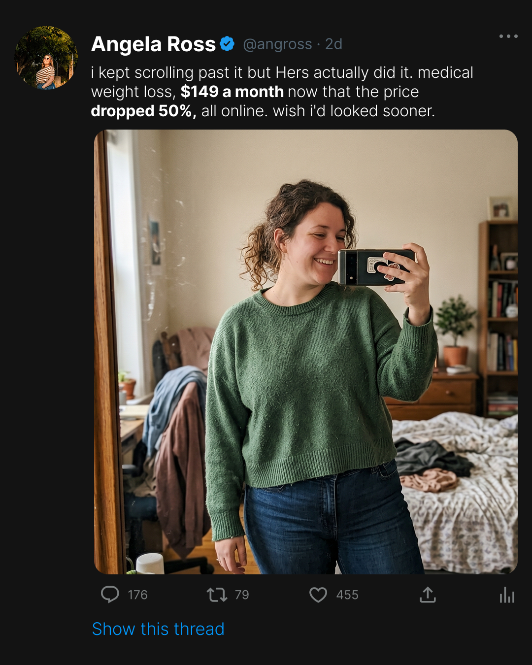 Hers Facebook ad