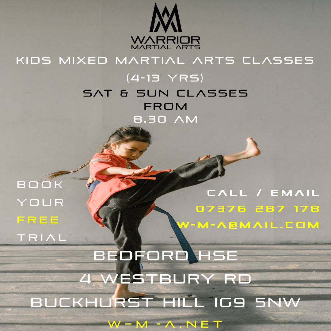 Warrior Martial Arts & Fitness Facebook ad: 𝐉𝐨𝐢𝐧 𝐖𝐚𝐫𝐫𝐢𝐨𝐫 𝐌𝐚𝐫𝐭𝐢𝐚𝐥 𝐀𝐫𝐭𝐬 𝐂𝐥𝐚𝐬𝐬