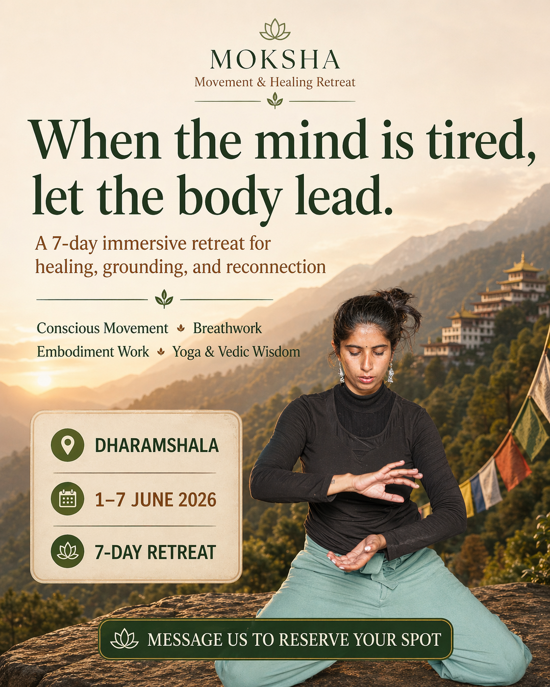 Moksha Art Space Facebook ad: Chat with us