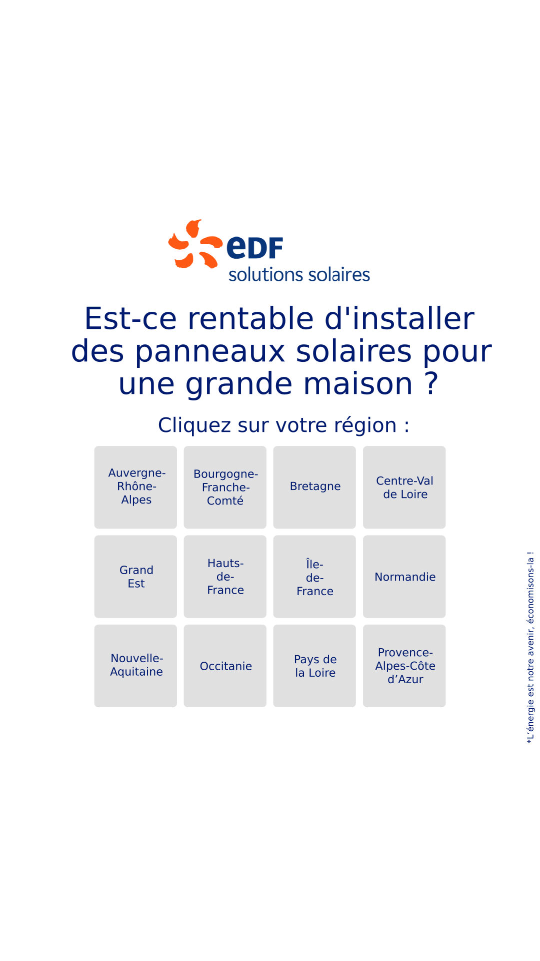 Mes offres EDF solutions solaires Facebook ad