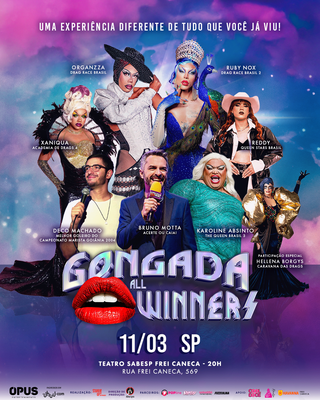 Teatro Sabesp Frei Caneca Facebook ad from Feb 25, 2026