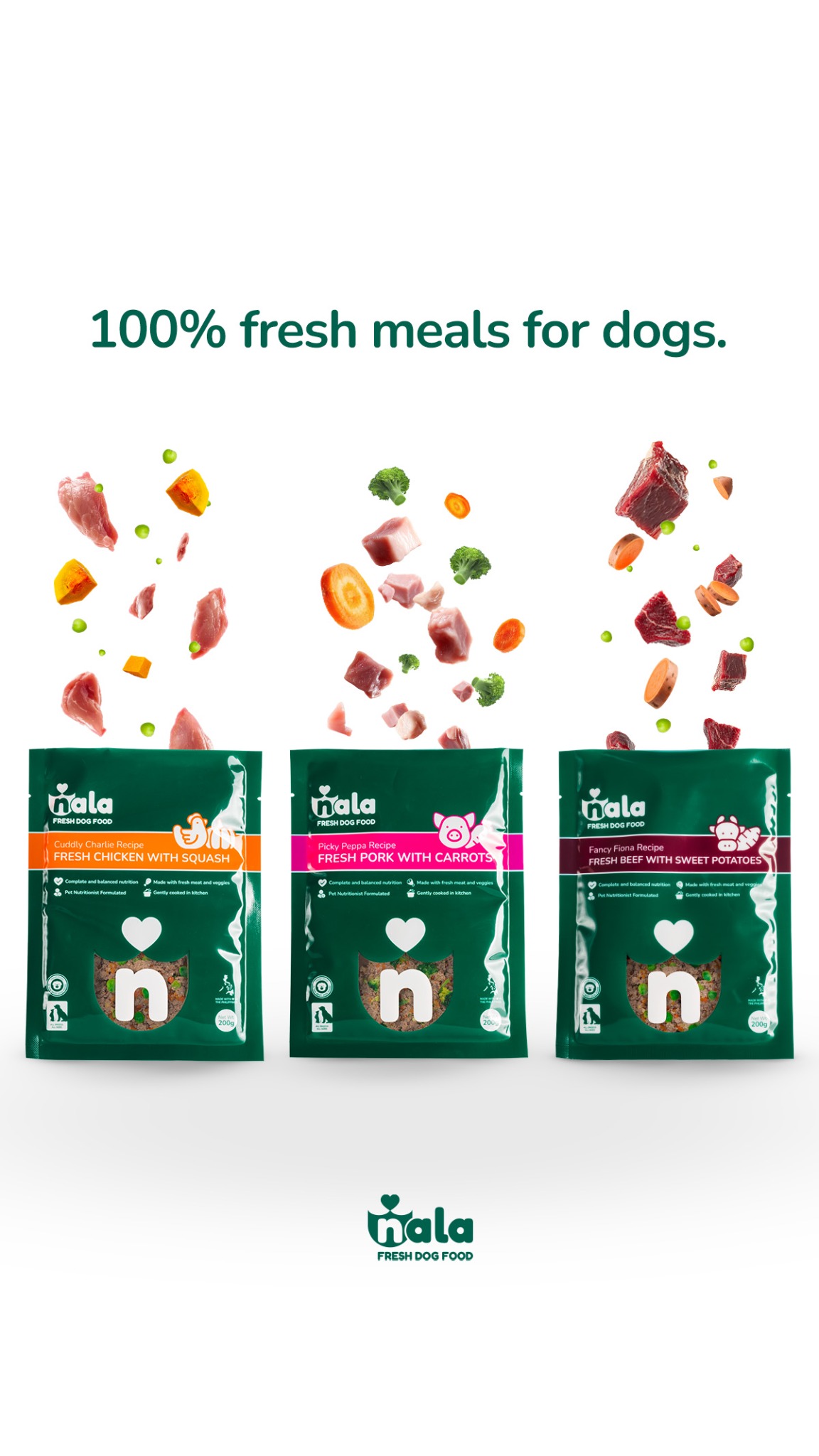 Nala Fresh Dog Food Facebook ad from May 11, 2026