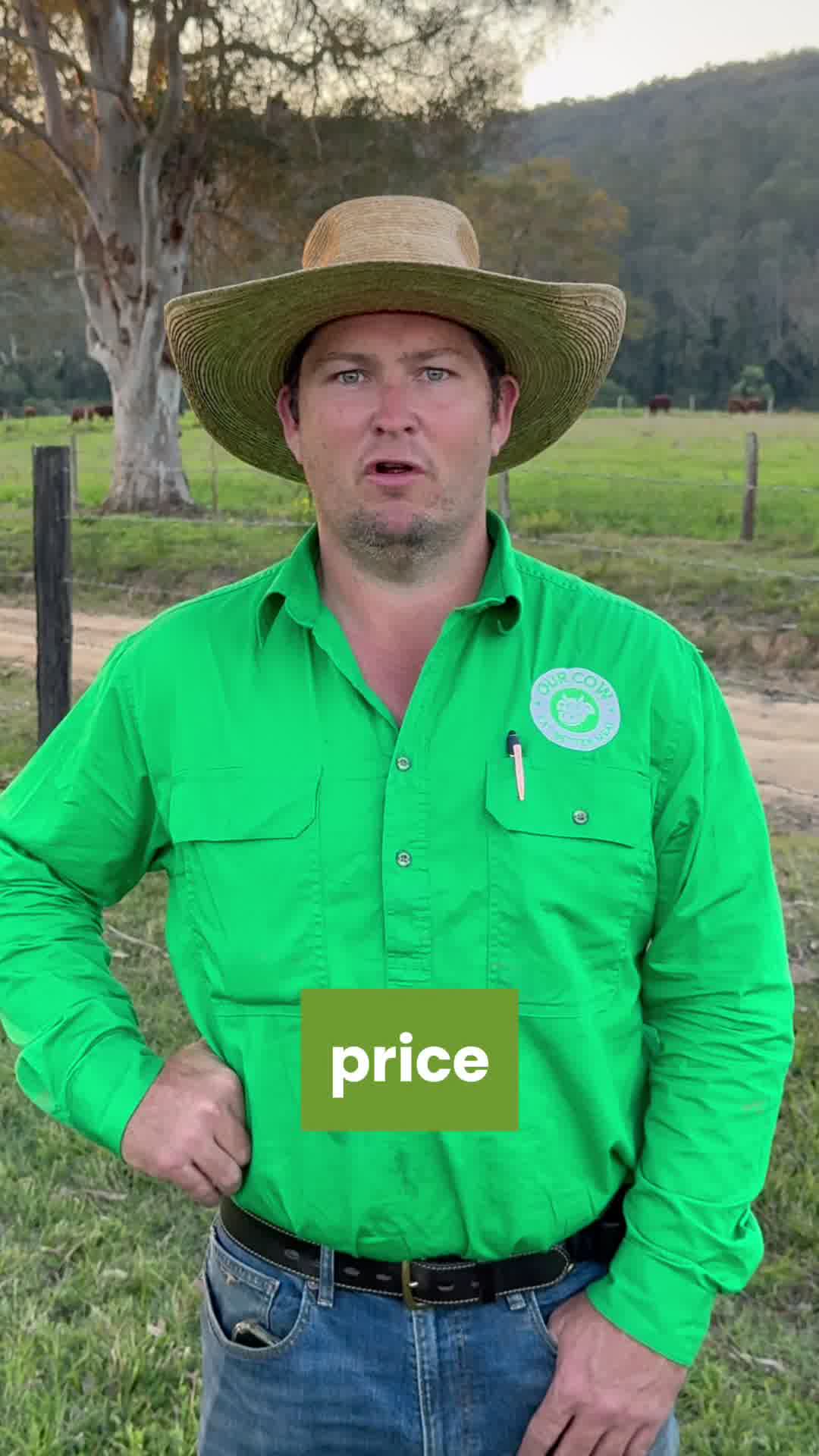 Dave and Bianca From Our Cow Facebook ad: Supporting Aussie Farmers
