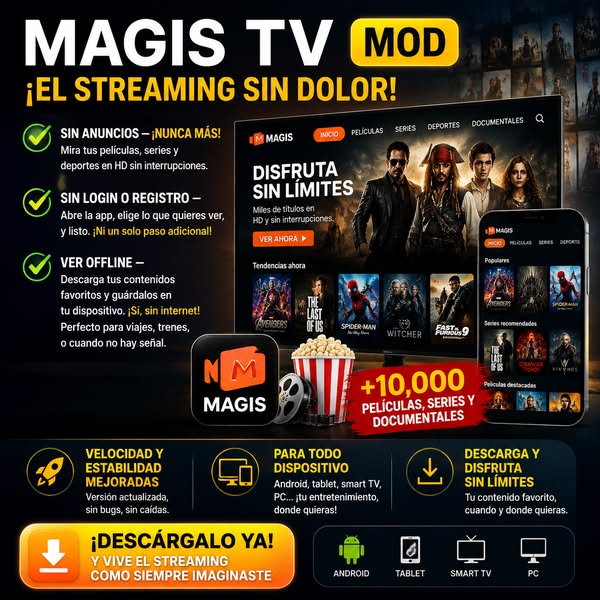 Megan Anderson Facebook ad: MAGIS, Tu entretenimiento, gratis y sin anuncios.