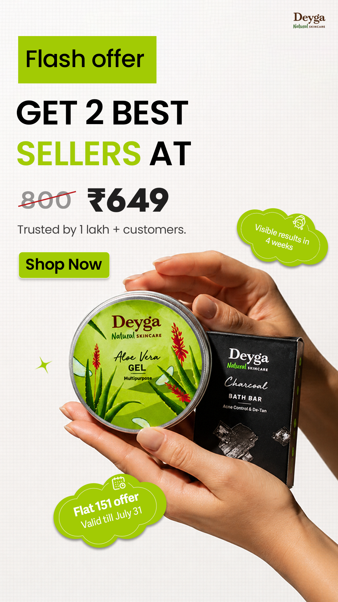 Deyga Organics Facebook ad