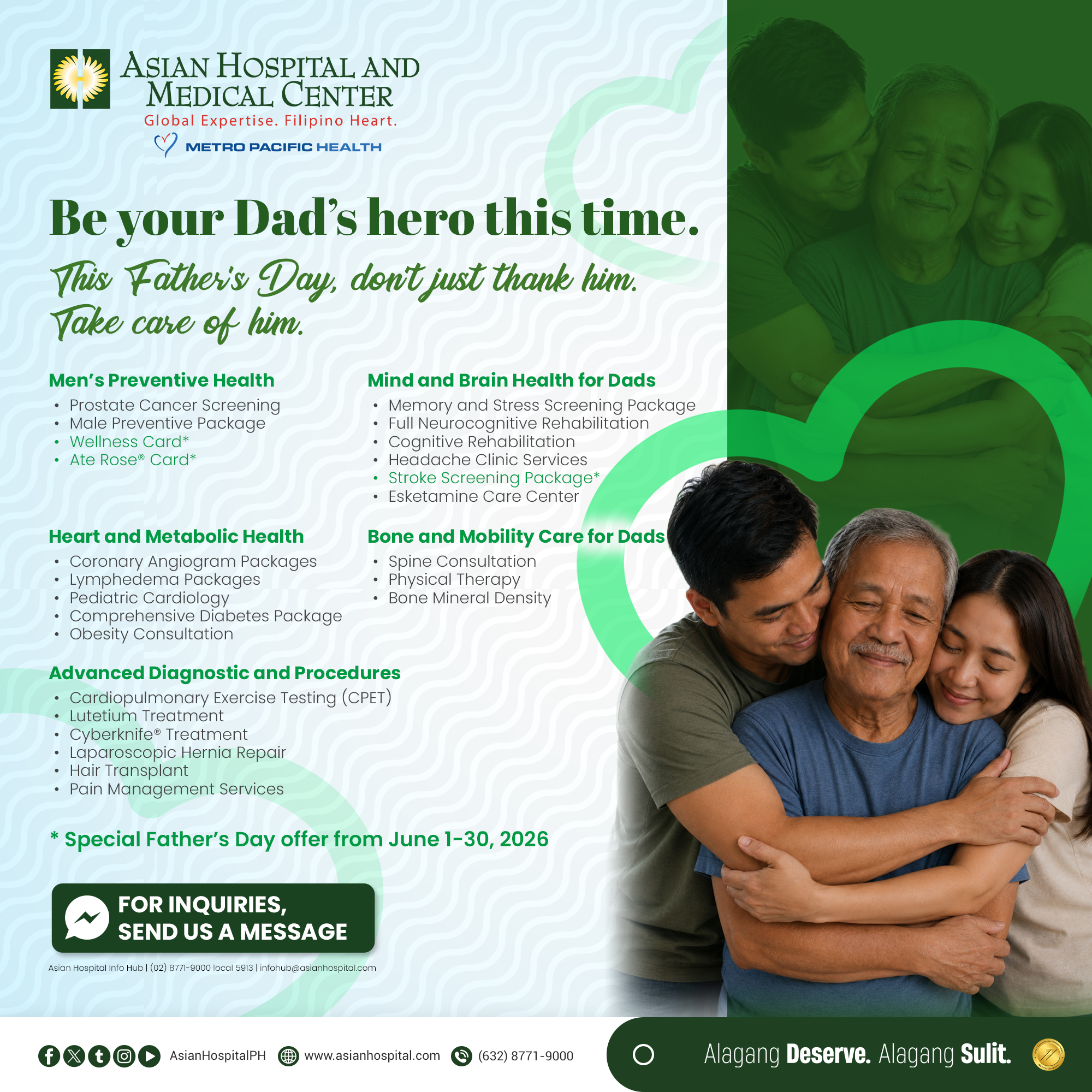 Asian Hospital and Medical Center Facebook ad