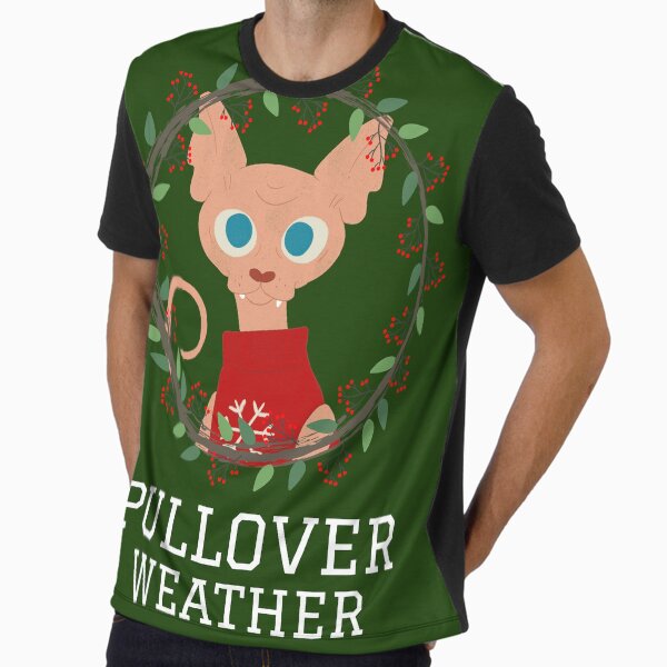 Hevzy, Artist/Designer Facebook ad: funny cute dog wearing winter jumper Graphic T-Shirt for…